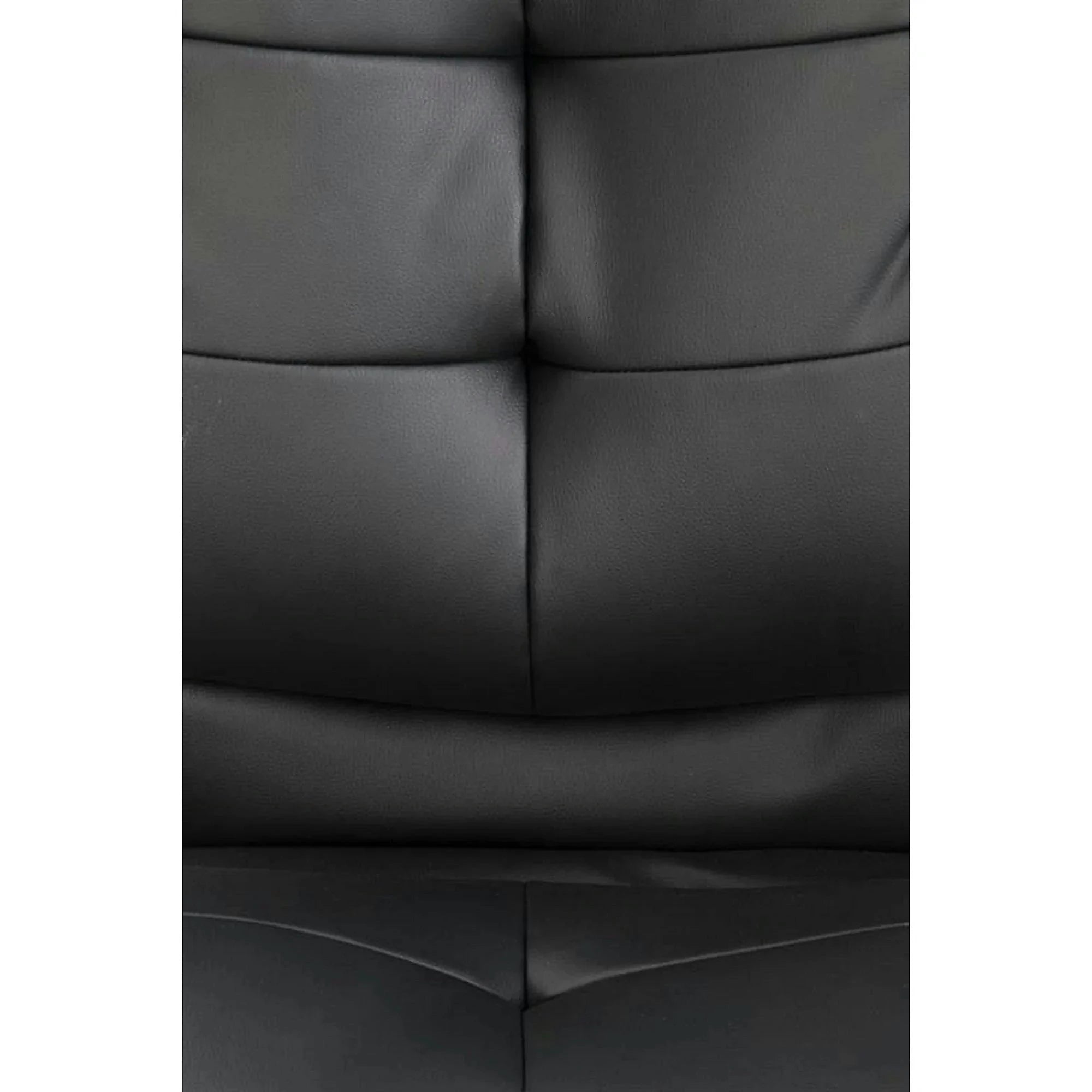 Scaun de birou PRESTON, negru/crom, piele ecologica/metal, 66x72x114/124 cm