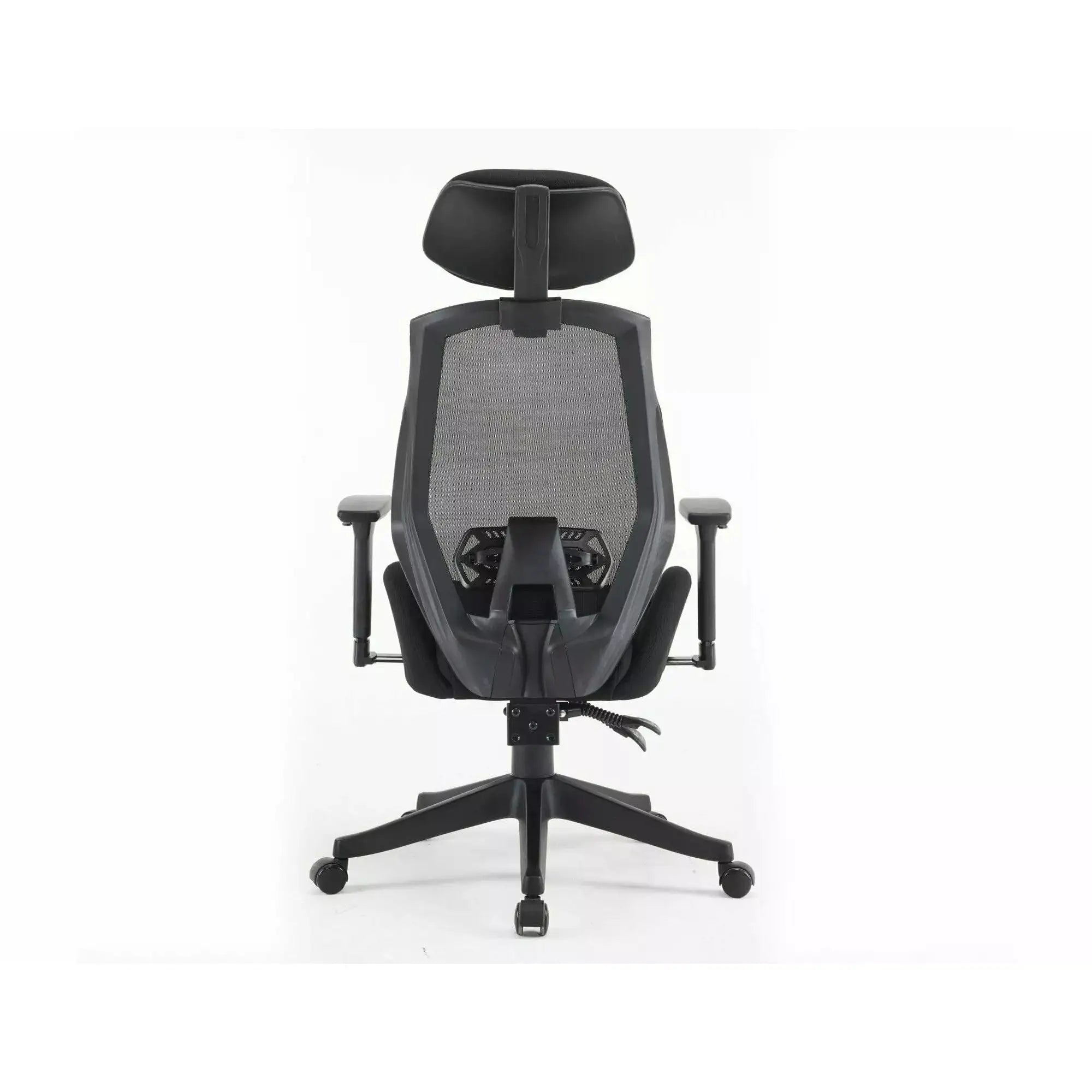 Scaun de birou Q-406 M, negru, stofa clasica/plasa, 67x52x102/110 cm