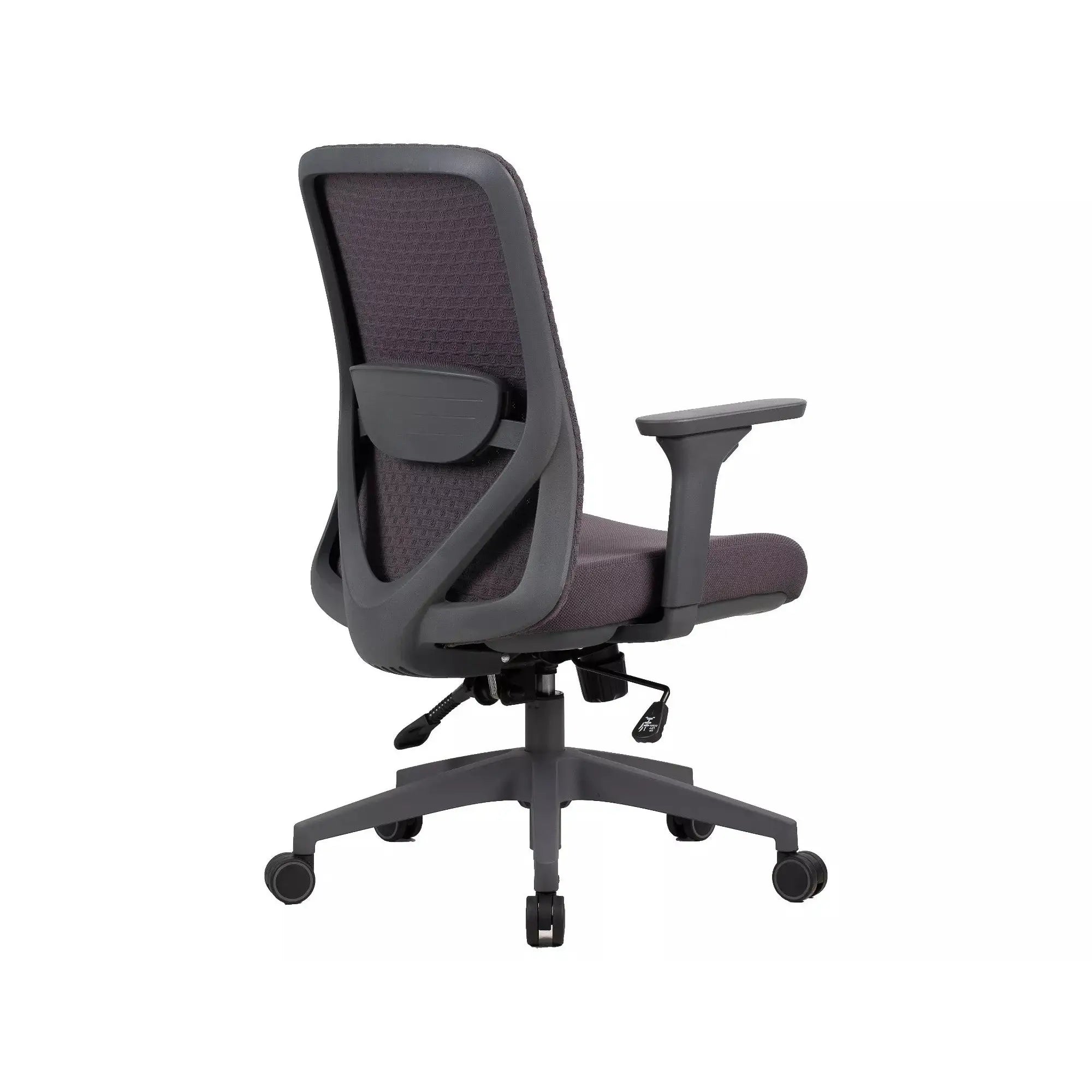 Scaun de birou Q-744, gri, stofa clasica/plasa, 62x50x91/101 cm