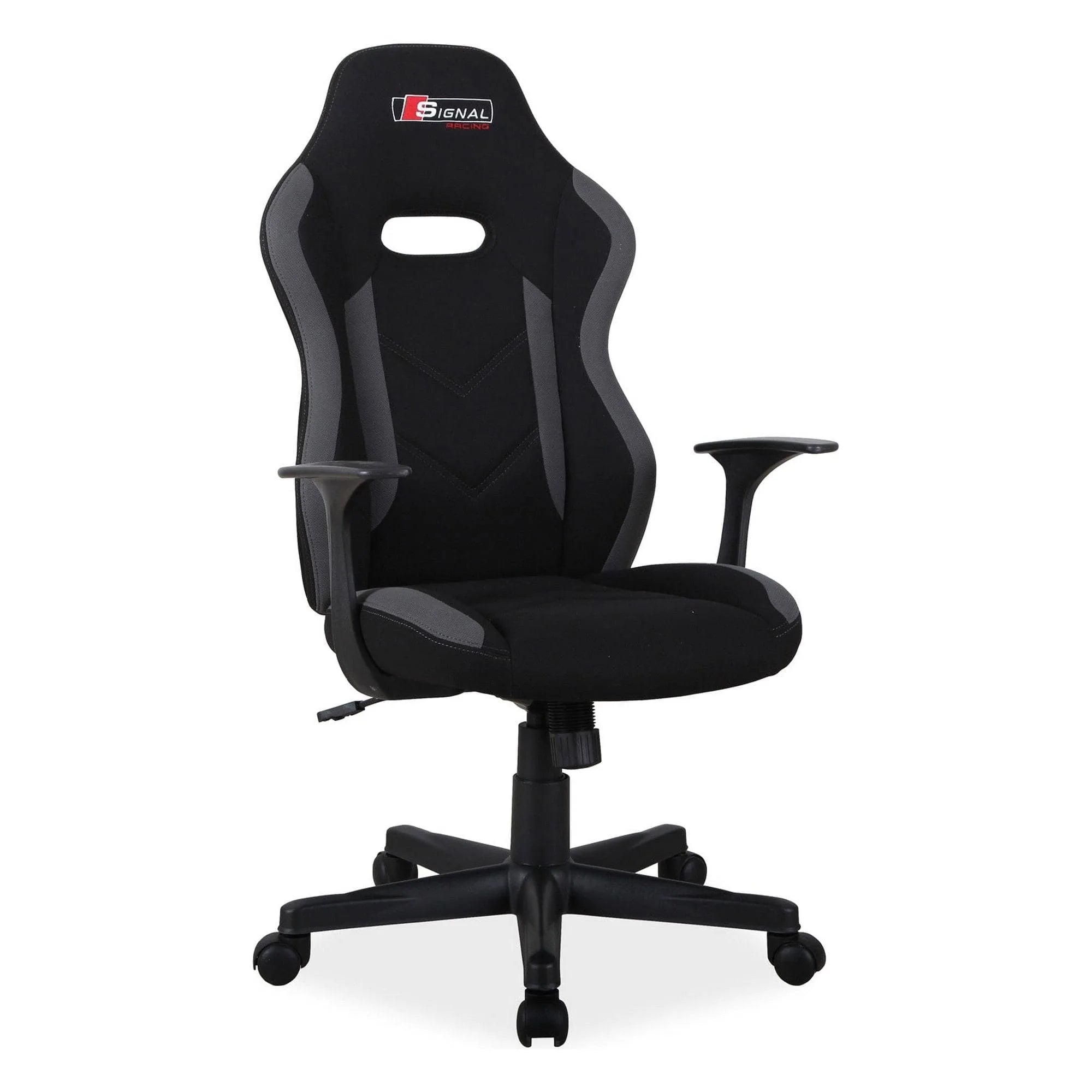 Scaun de birou RAPID, negru/gri, stofa/metal, 65x52x109/119 cm