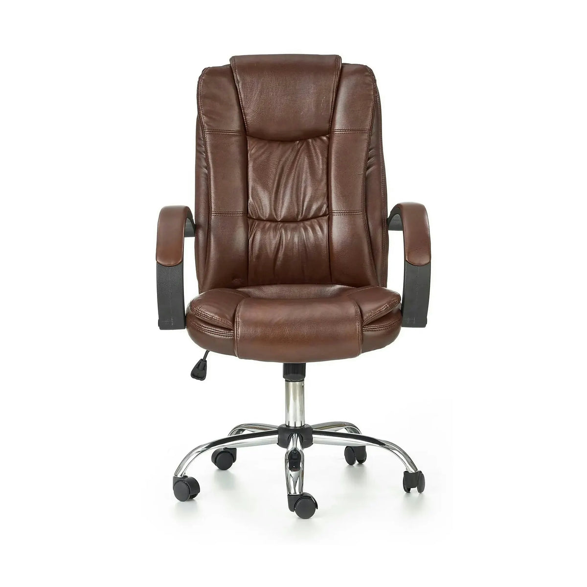 Scaun de birou RELAX, maro inchis, piele ecologica, 64x75x110/118 cm