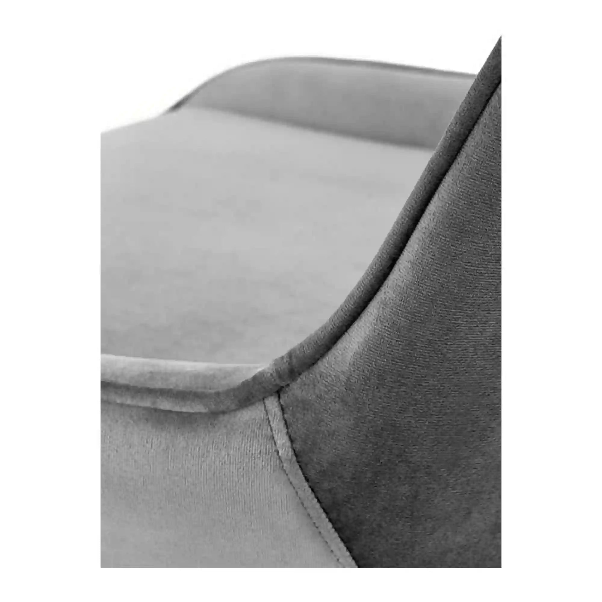 Scaun de birou RICO, gri/crom, stofa catifelata/metal, 51x54x81/91 cm