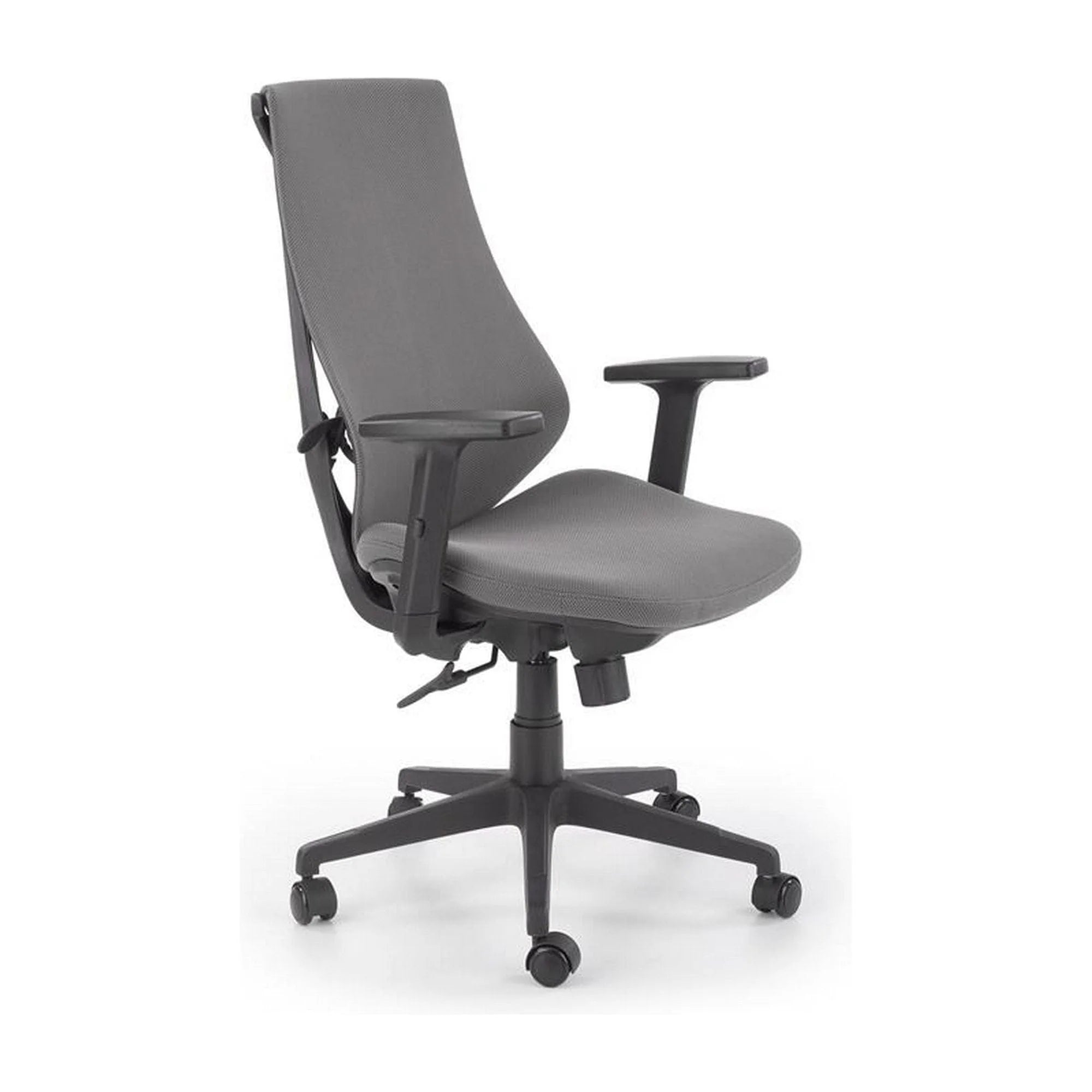 Scaun de birou RUBIO, gri, stofa, 66x60x101/109 cm