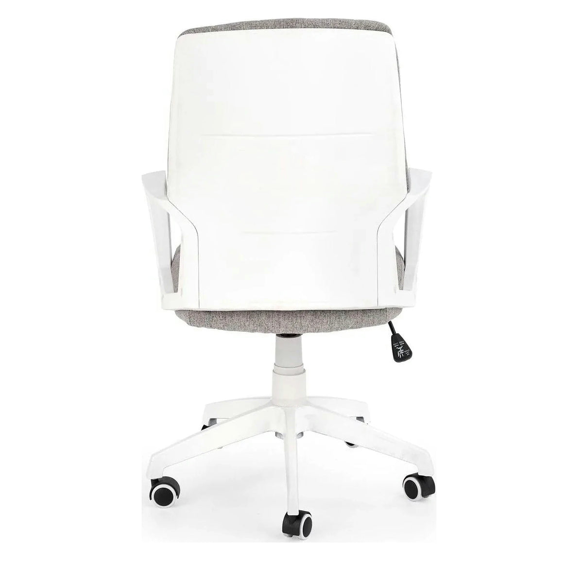 Scaun de birou SPIN 2, grej/alb, stofa clasica/metal, 59x62x99/106 cm