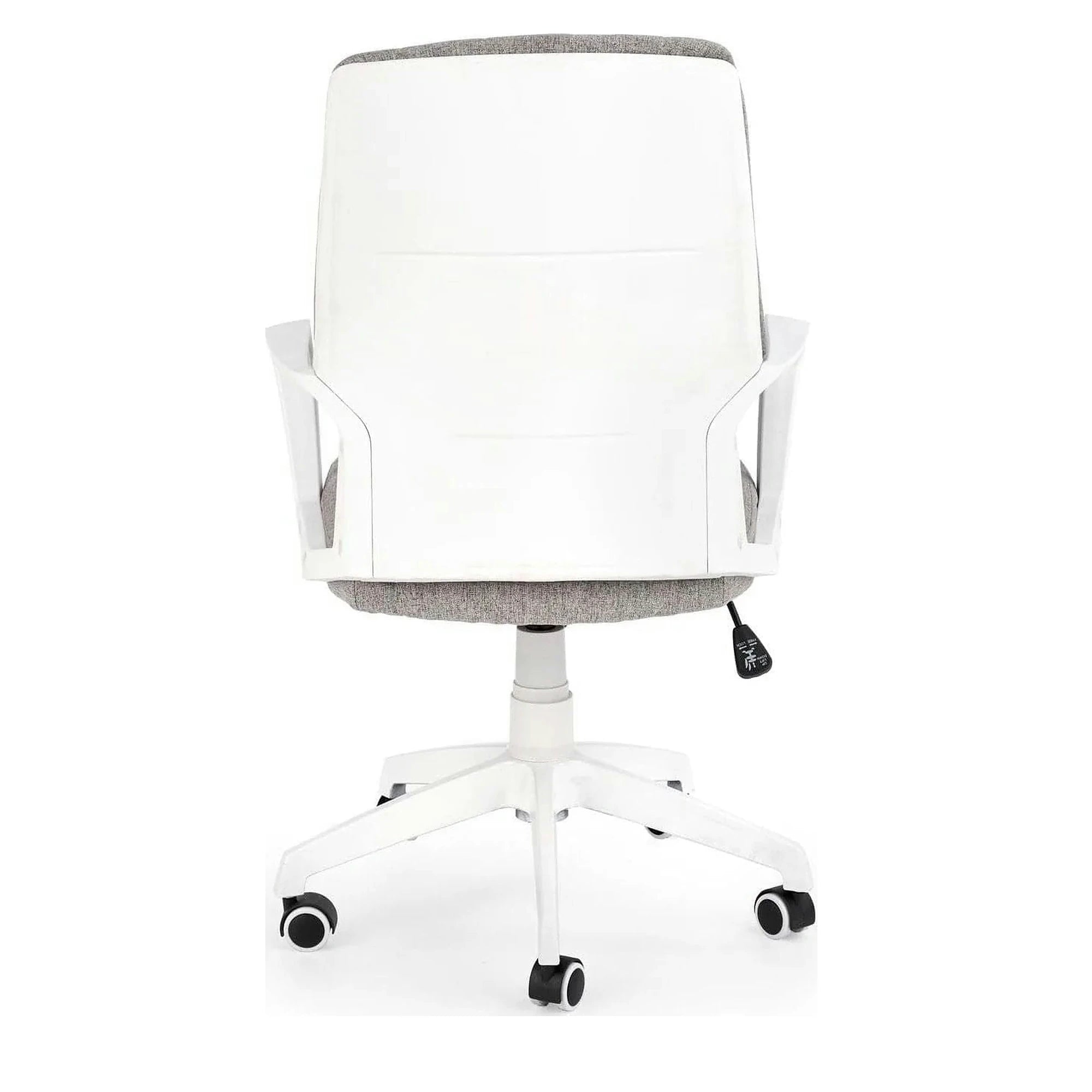 Scaun de birou SPIN 2, grej/alb, stofa clasica/metal, 59x62x99/106 cm