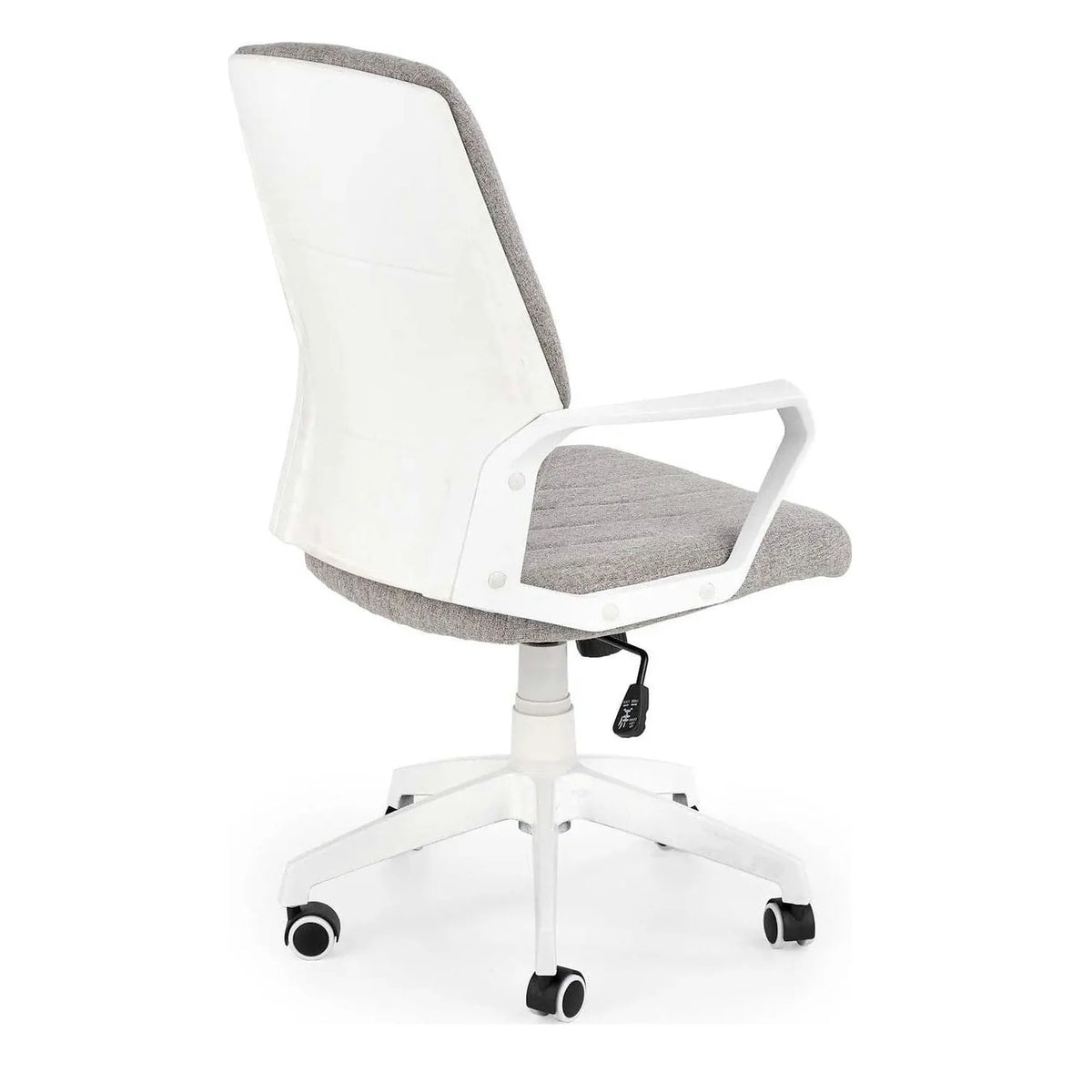 Scaun de birou SPIN 2, grej/alb, stofa clasica/metal, 59x62x99/106 cm