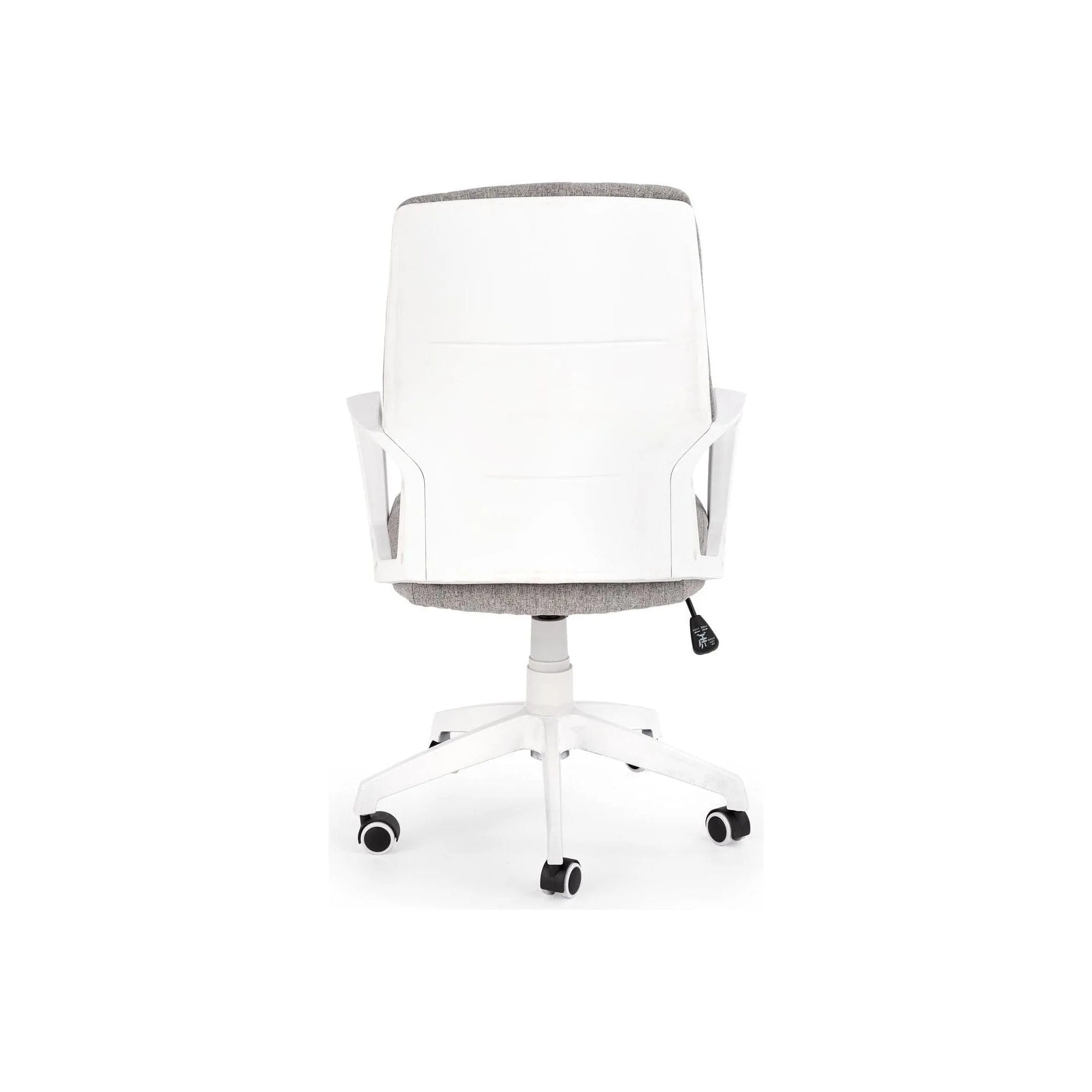 Scaun de birou SPIN 2, grej/alb, stofa clasica/metal, 59x62x99/106 cm