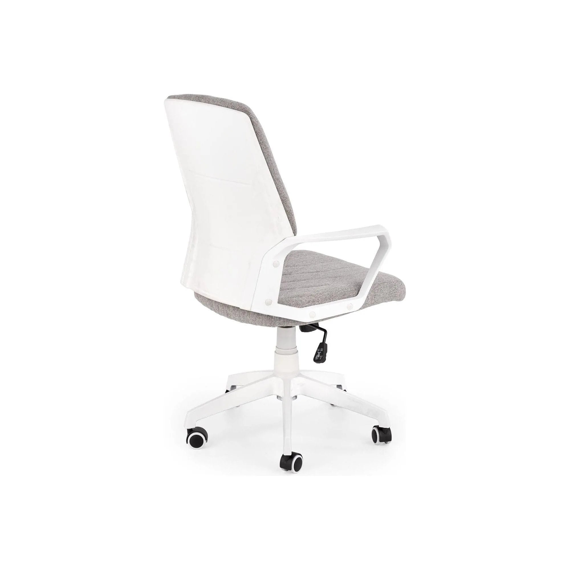 Scaun de birou SPIN 2, grej/alb, stofa clasica/metal, 59x62x99/106 cm