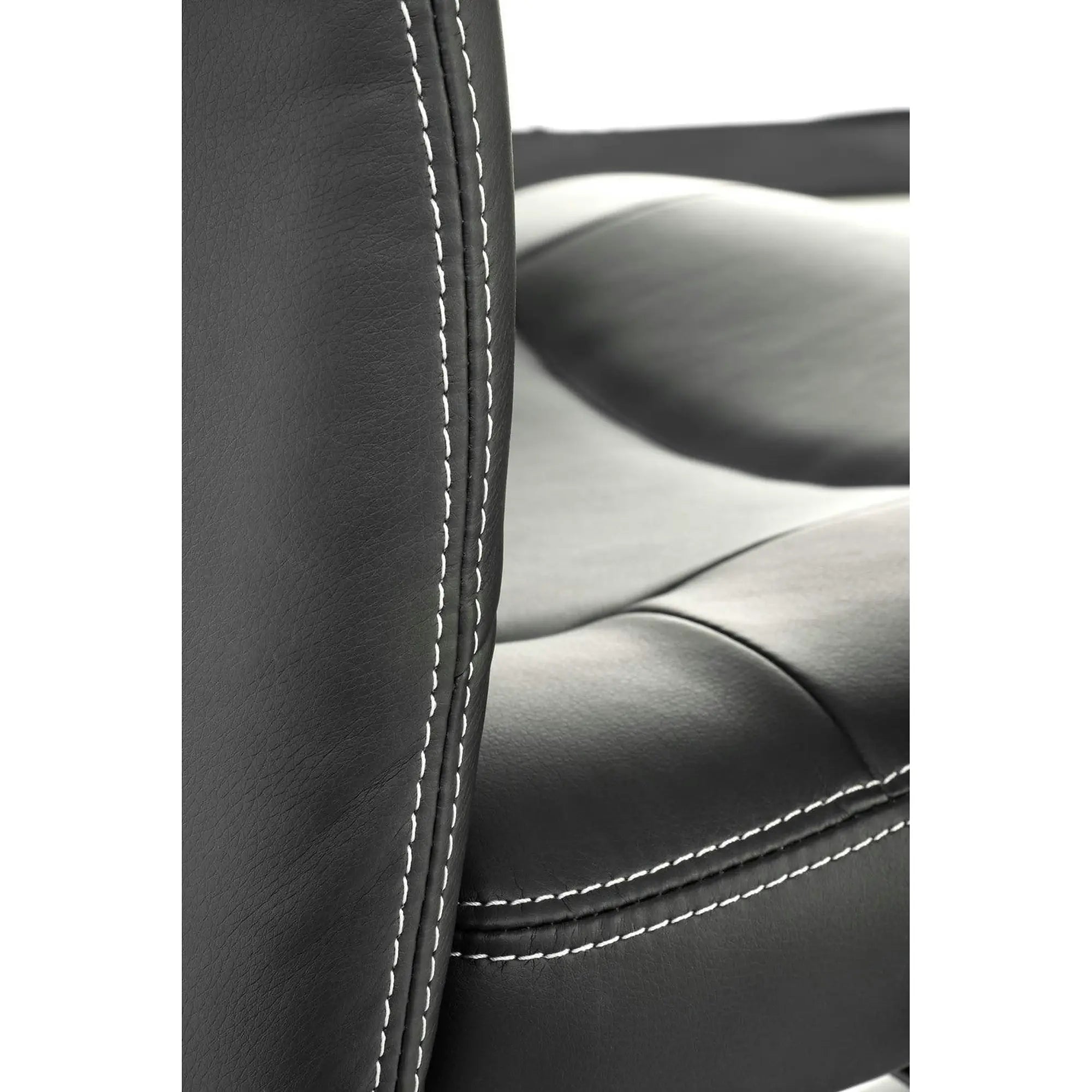 Scaun de birou STILO, negru, piele ecologica, 66x62x116/125 cm