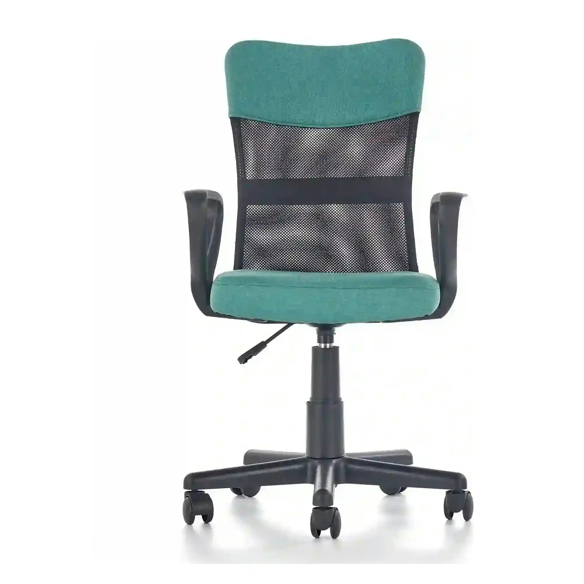 Scaun de birou TIMMY, turcoaz, stofa mesh, 52x59x81/91 cm