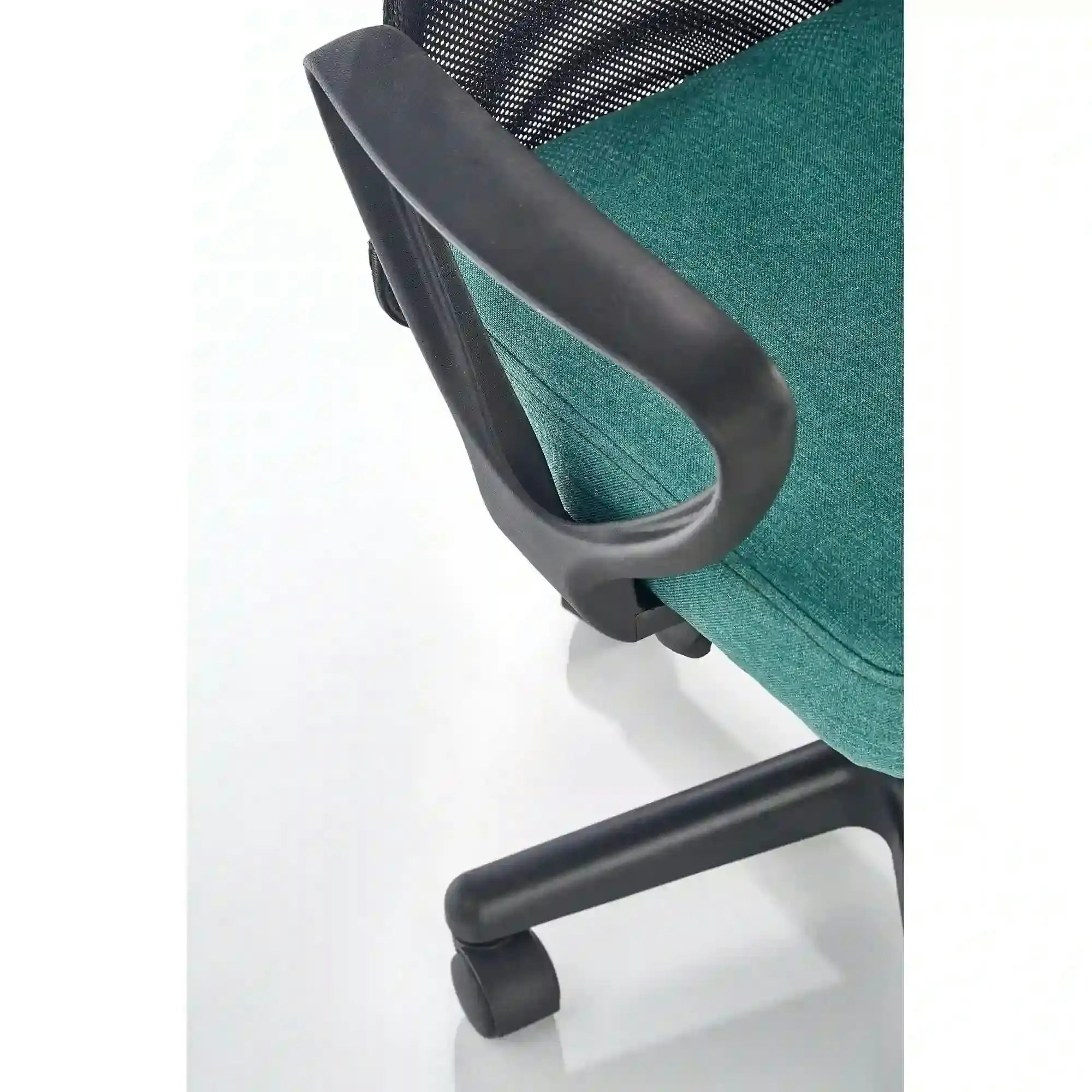Scaun de birou TIMMY, turcoaz, stofa mesh, 52x59x81/91 cm