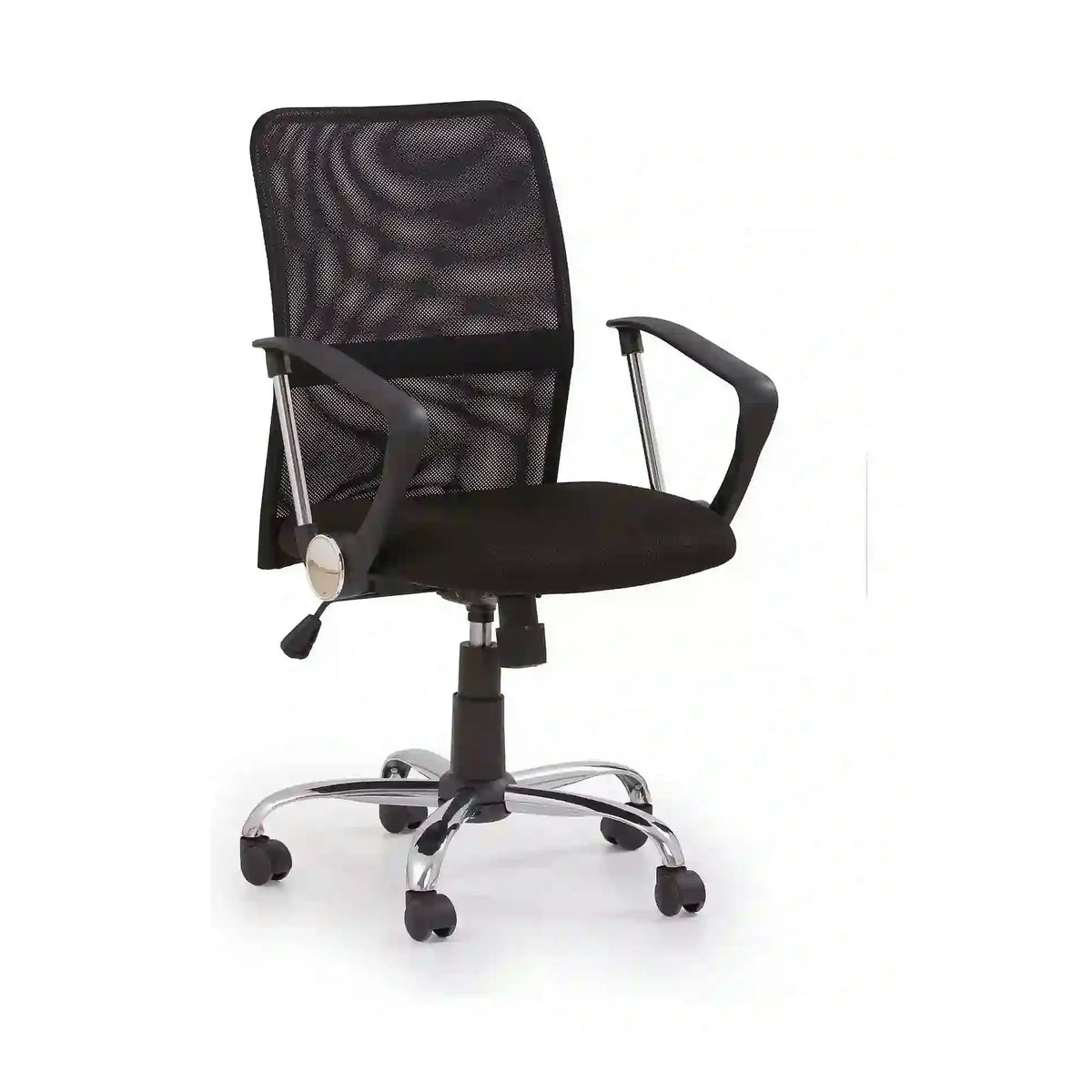 Scaun de birou TONY, negru, stofa/plasa, 58x56x92/102 cm