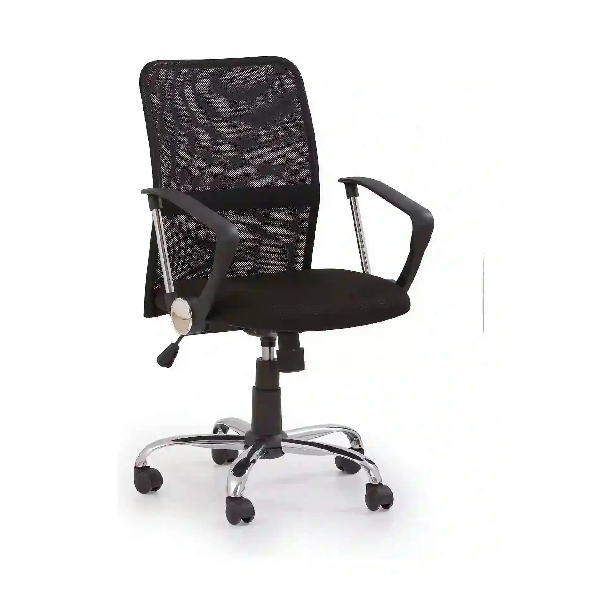 Scaun de birou TONY, negru, stofa/plasa, 58x56x92/102 cm