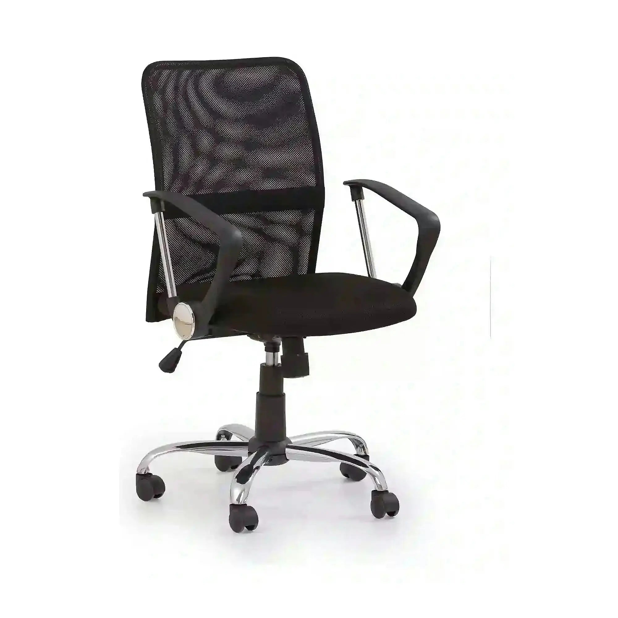 Scaun de birou TONY, negru, stofa/plasa, 58x56x92/102 cm