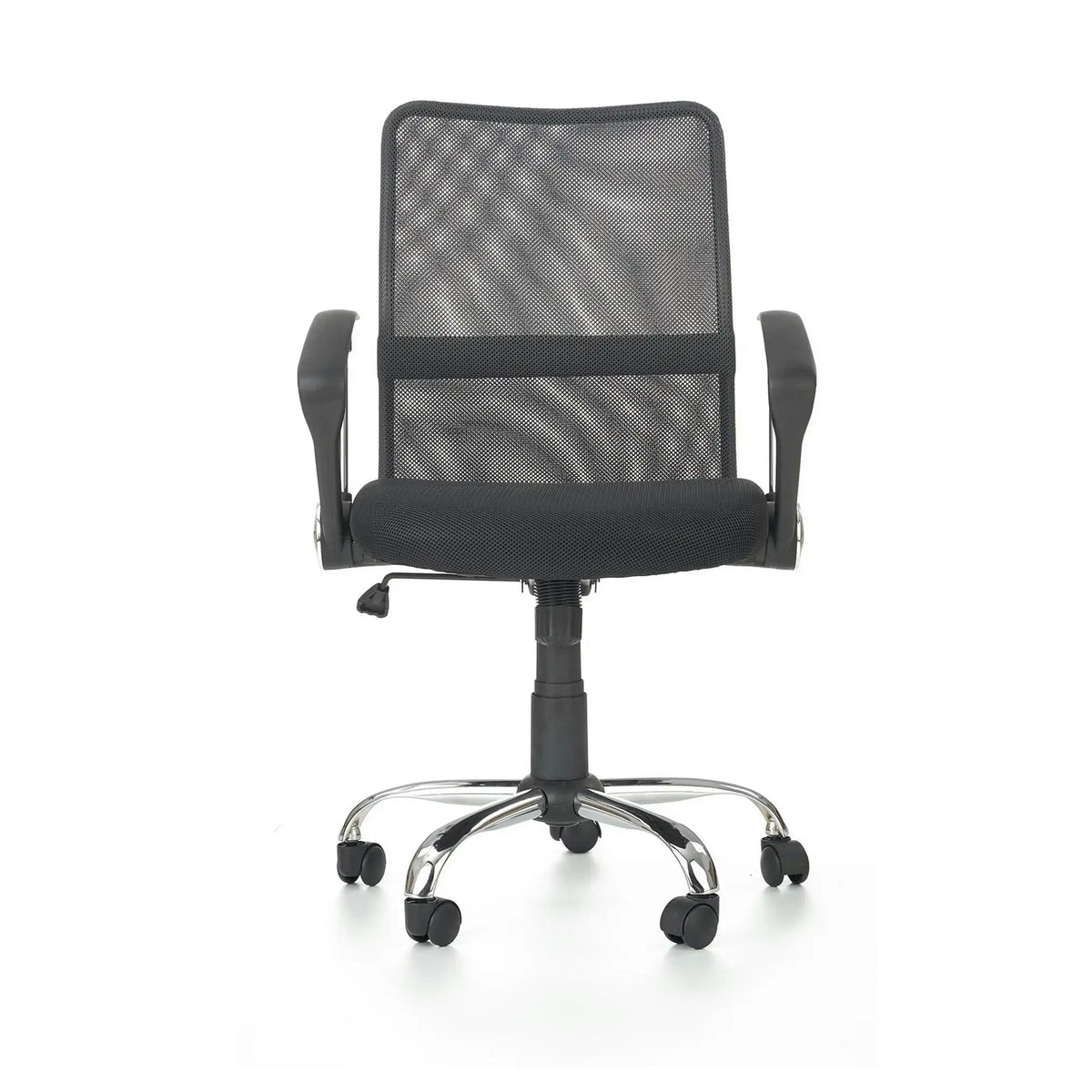 Scaun de birou TONY, negru, stofa/plasa, 58x56x92/102 cm