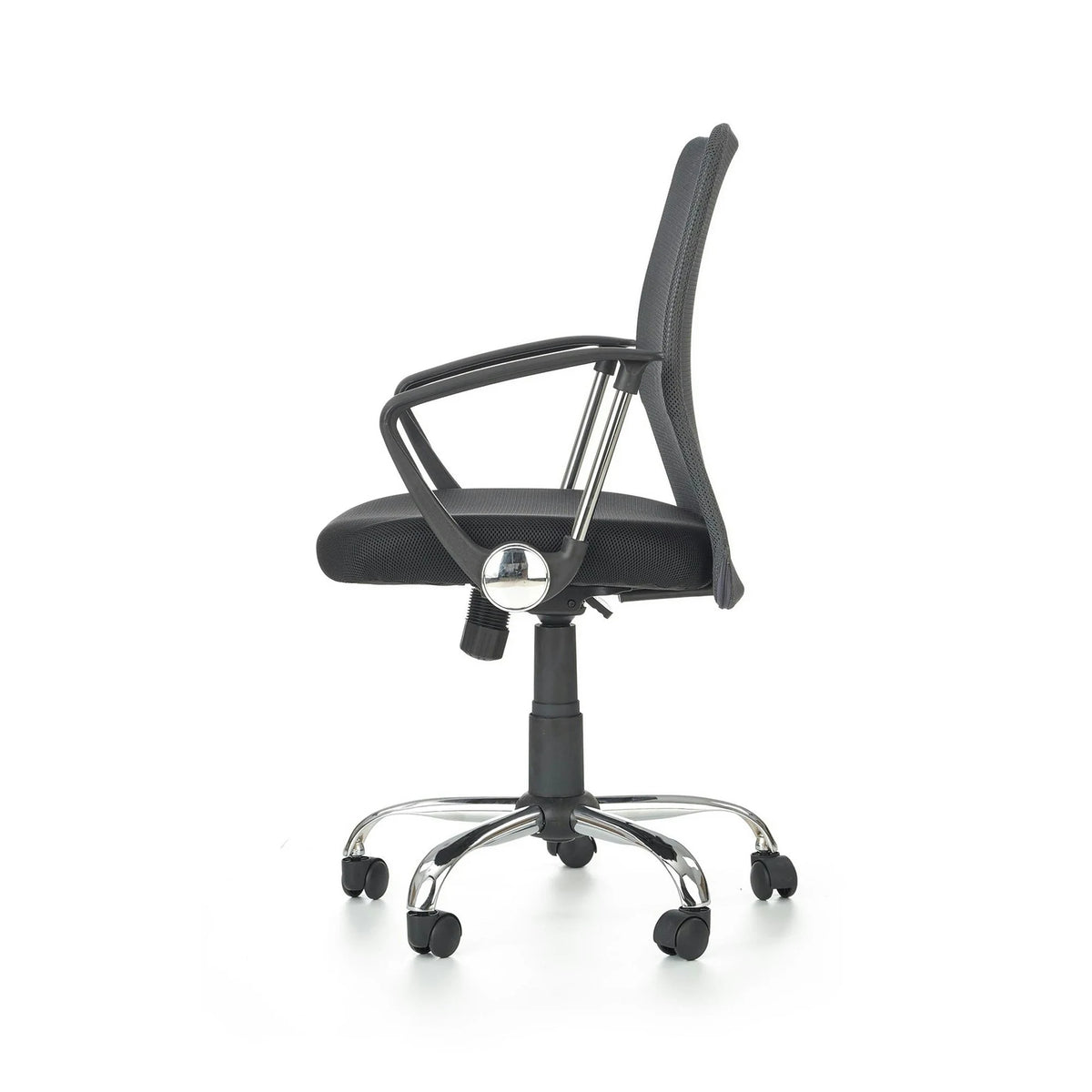 Scaun de birou TONY, negru, stofa/plasa, 58x56x92/102 cm