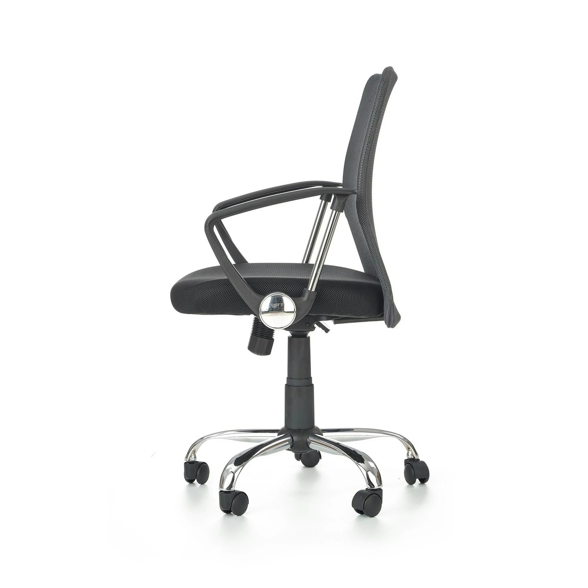 Scaun de birou TONY, negru, stofa/plasa, 58x56x92/102 cm