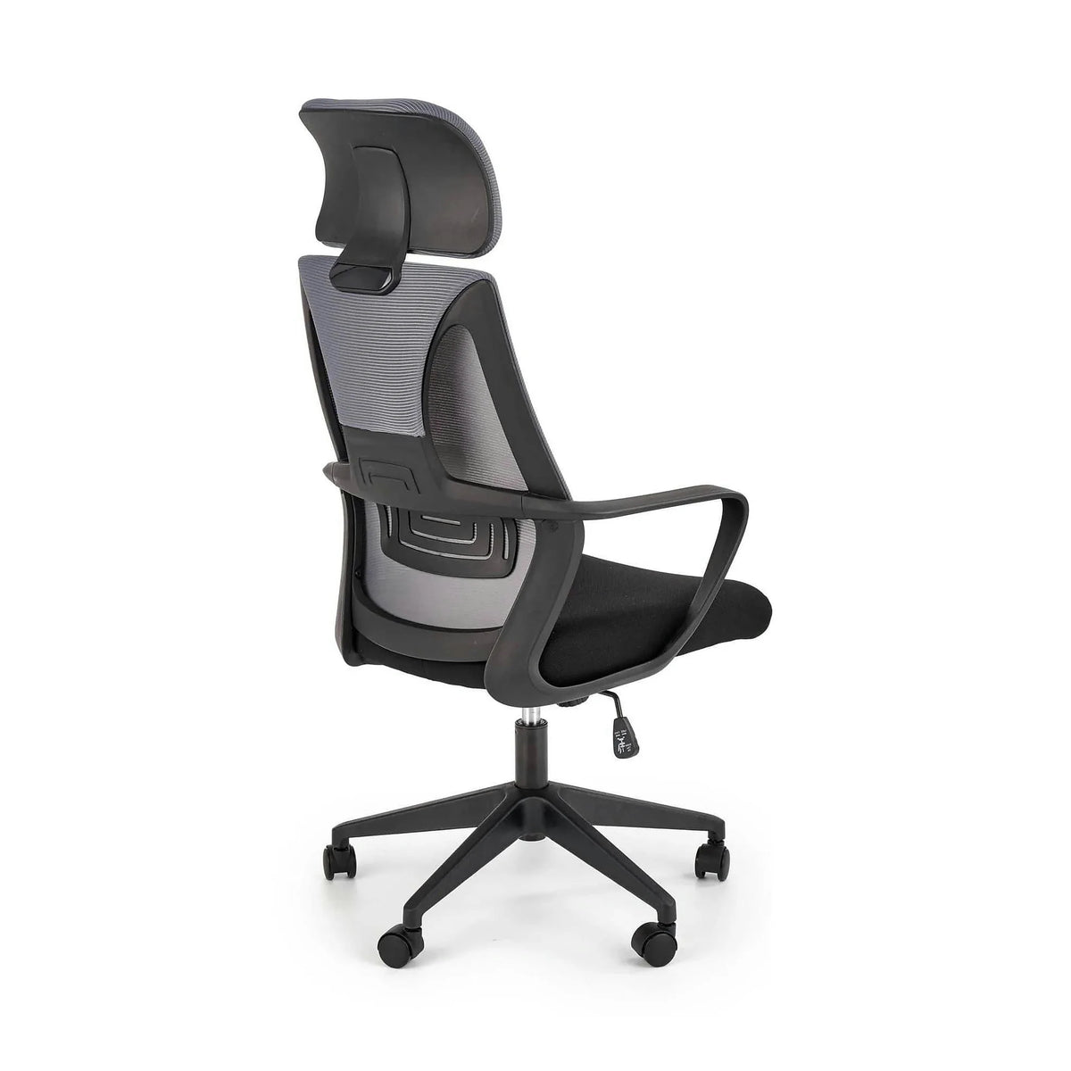 Scaun de birou VALDEZ, gri/negru, stofa/plasa, 64x60x116/121 cm
