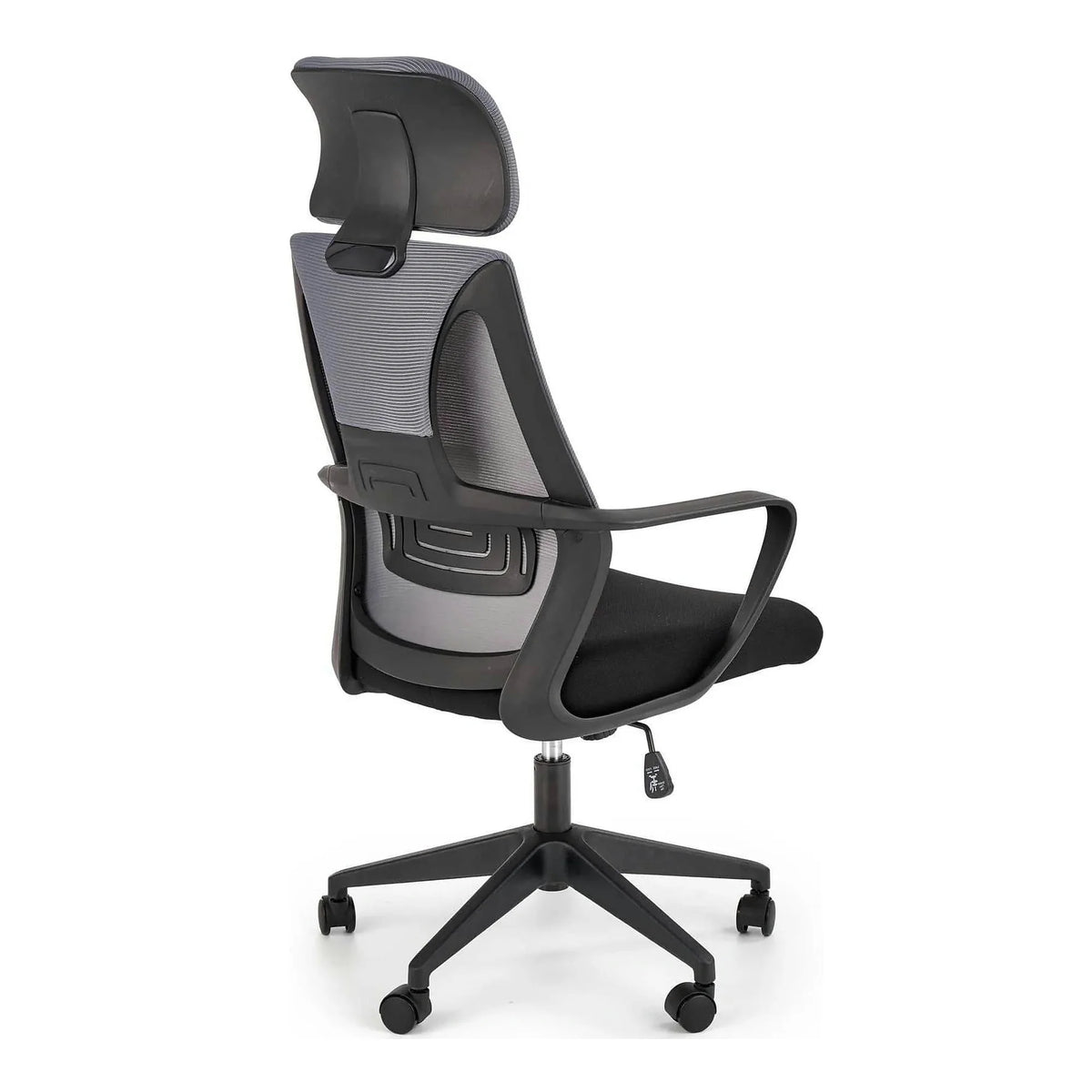 Scaun de birou VALDEZ, gri/negru, stofa/plasa, 64x60x116/121 cm