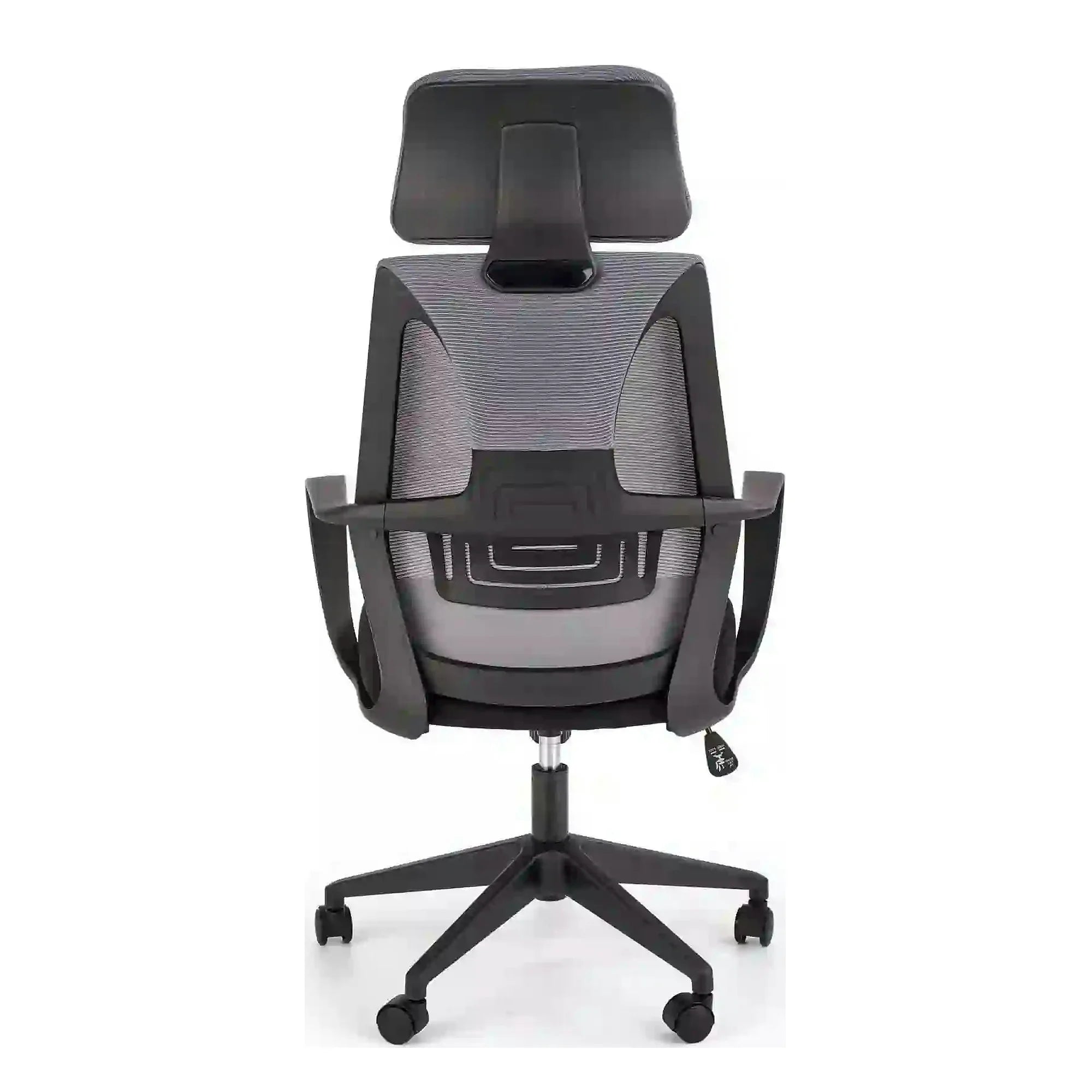 Scaun de birou VALDEZ, gri/negru, stofa/plasa, 64x60x116/121 cm