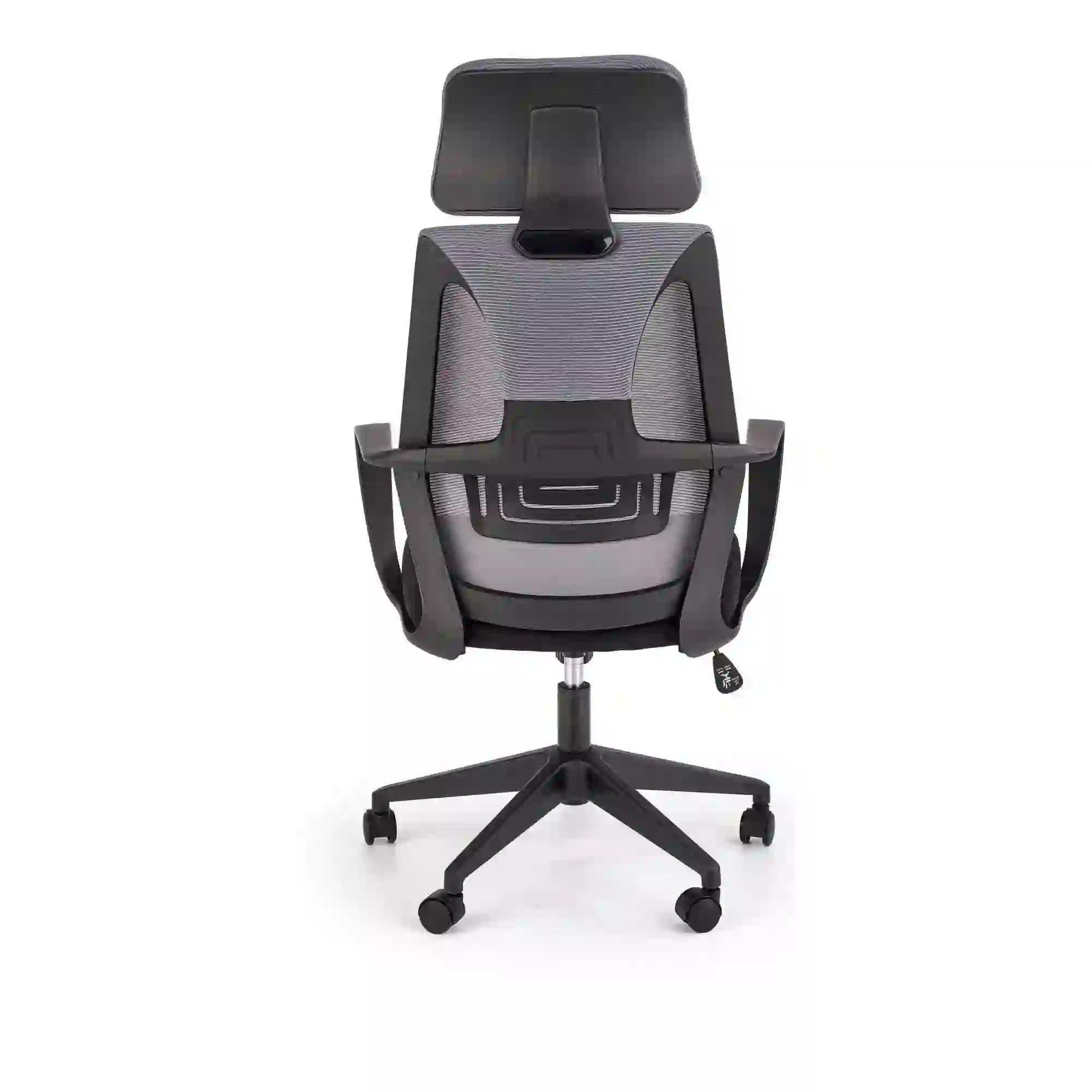 Scaun de birou VALDEZ, gri/negru, stofa/plasa, 64x60x116/121 cm