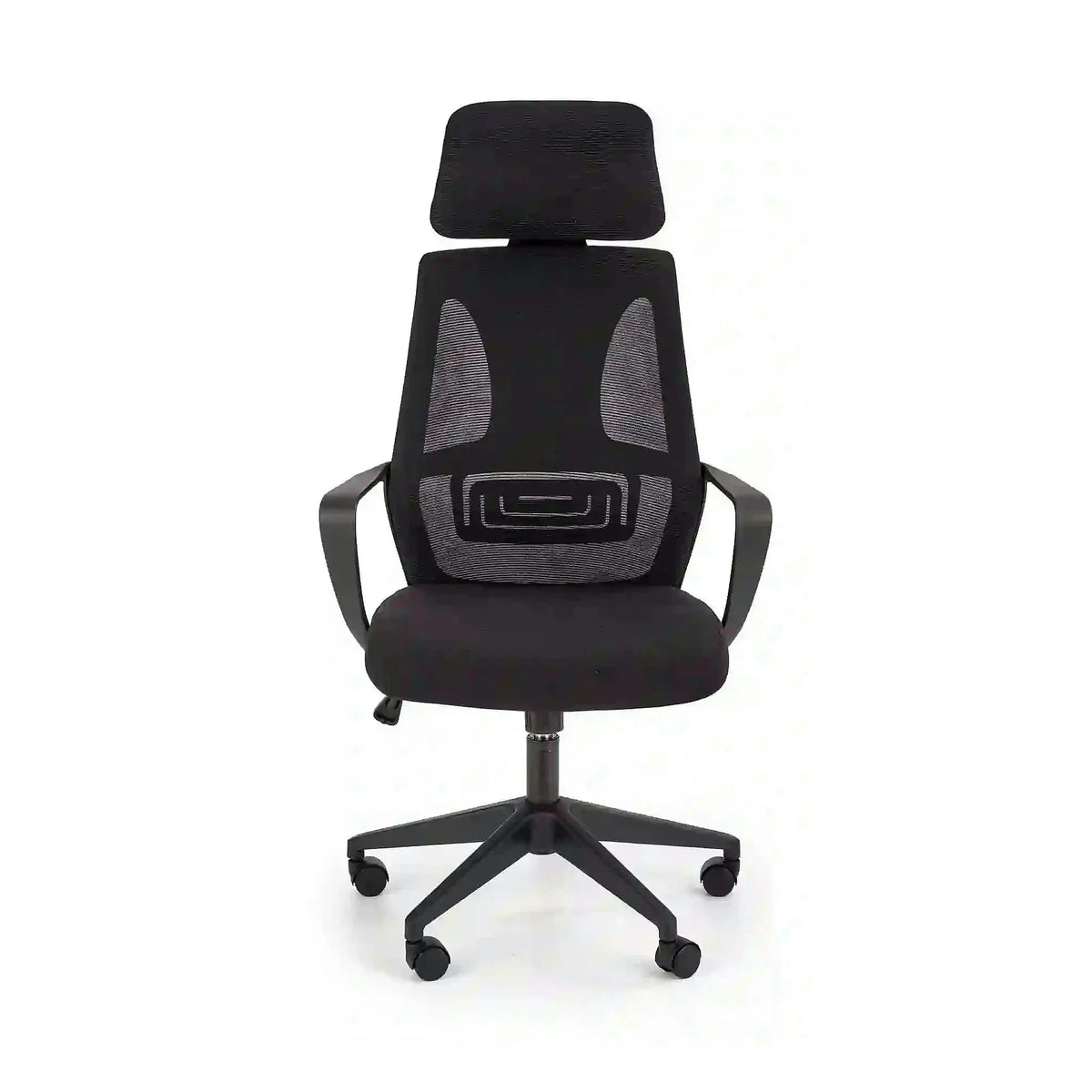 Scaun de birou VALDEZ, negru, stofa/plasa, 64x60x116/122 cm