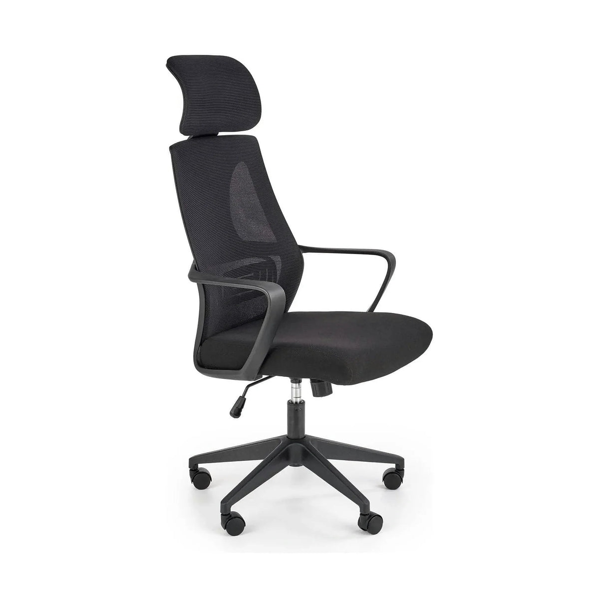Scaun de birou VALDEZ, negru, stofa/plasa, 64x60x116/122 cm