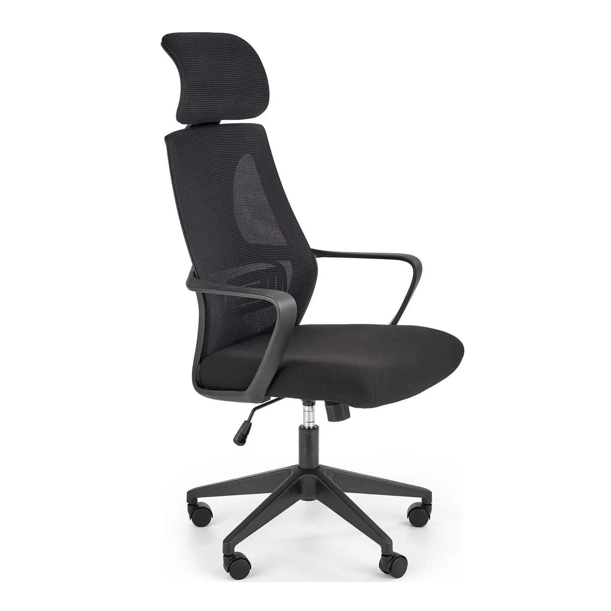 Scaun de birou VALDEZ, negru, stofa/plasa, 64x60x116/122 cm
