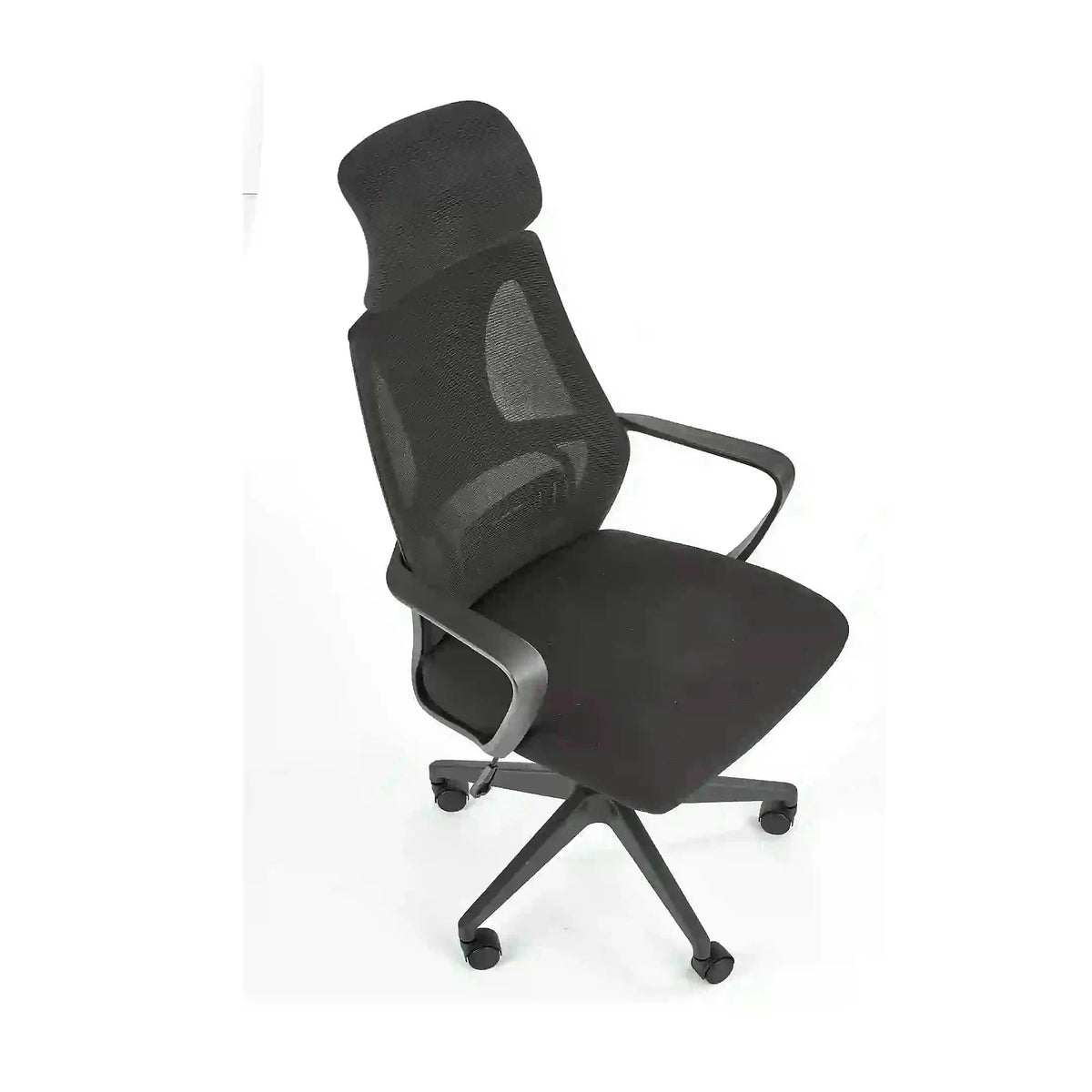 Scaun de birou VALDEZ, negru, stofa/plasa, 64x60x116/122 cm
