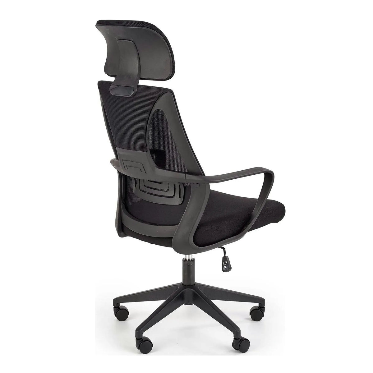 Scaun de birou VALDEZ, negru, stofa/plasa, 64x60x116/122 cm
