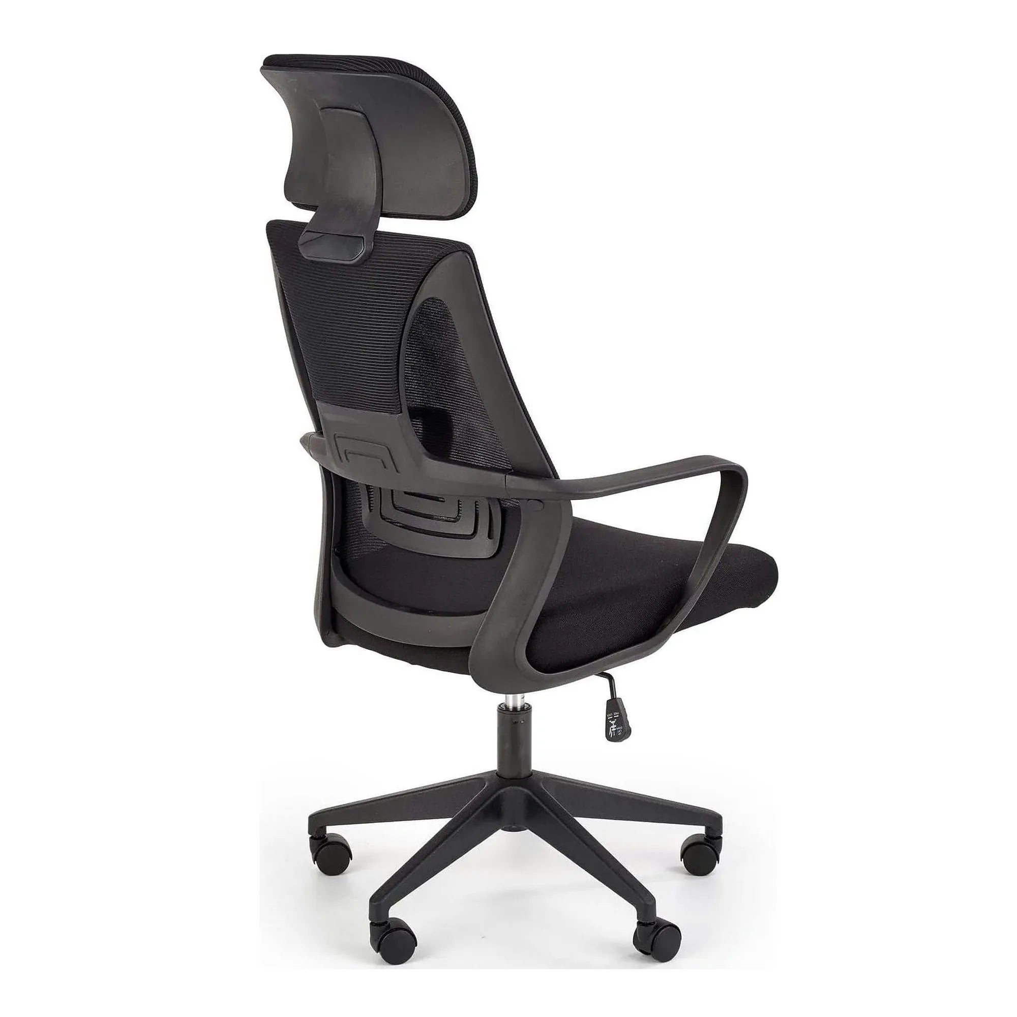 Scaun de birou VALDEZ, negru, stofa/plasa, 64x60x116/122 cm