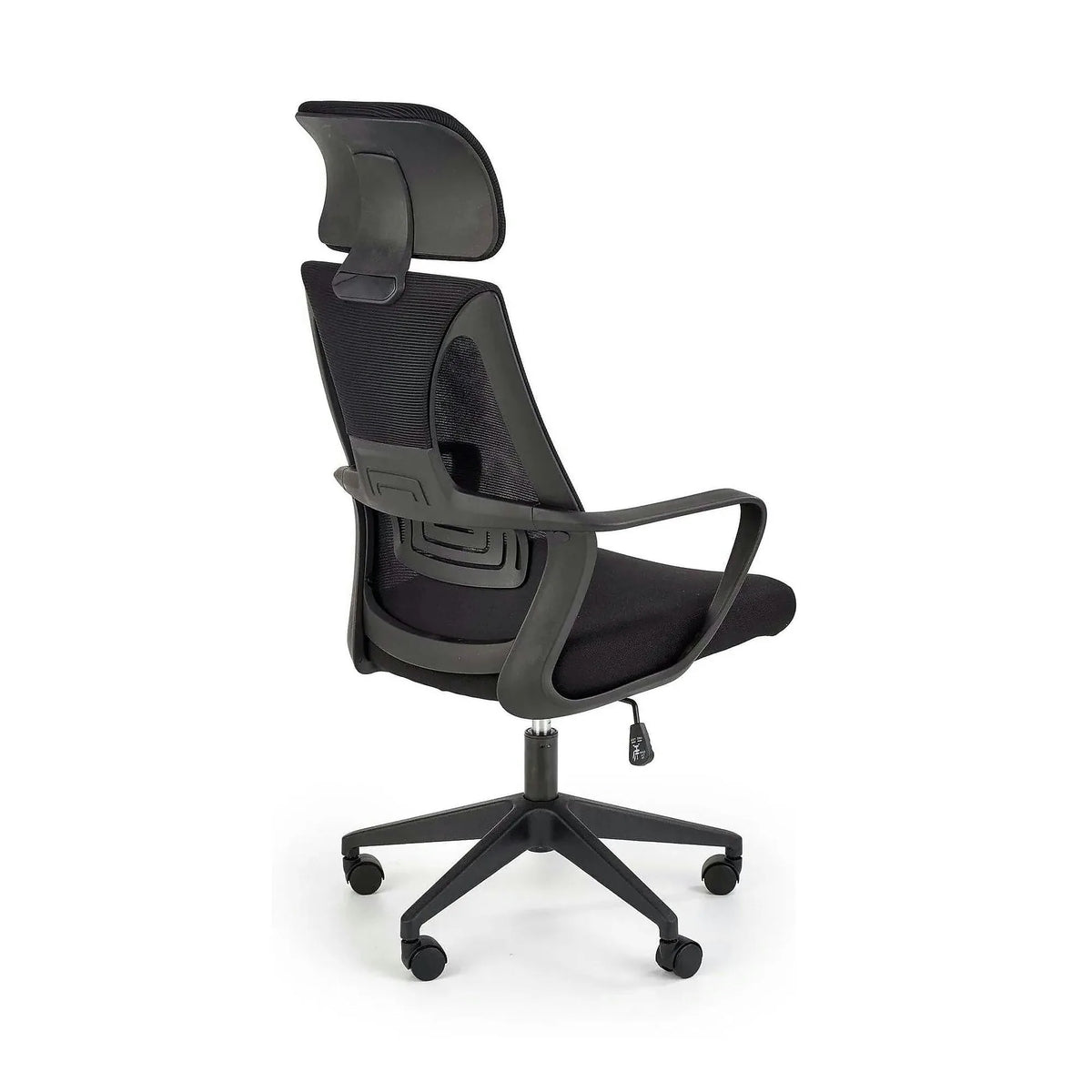 Scaun de birou VALDEZ, negru, stofa/plasa, 64x60x116/122 cm