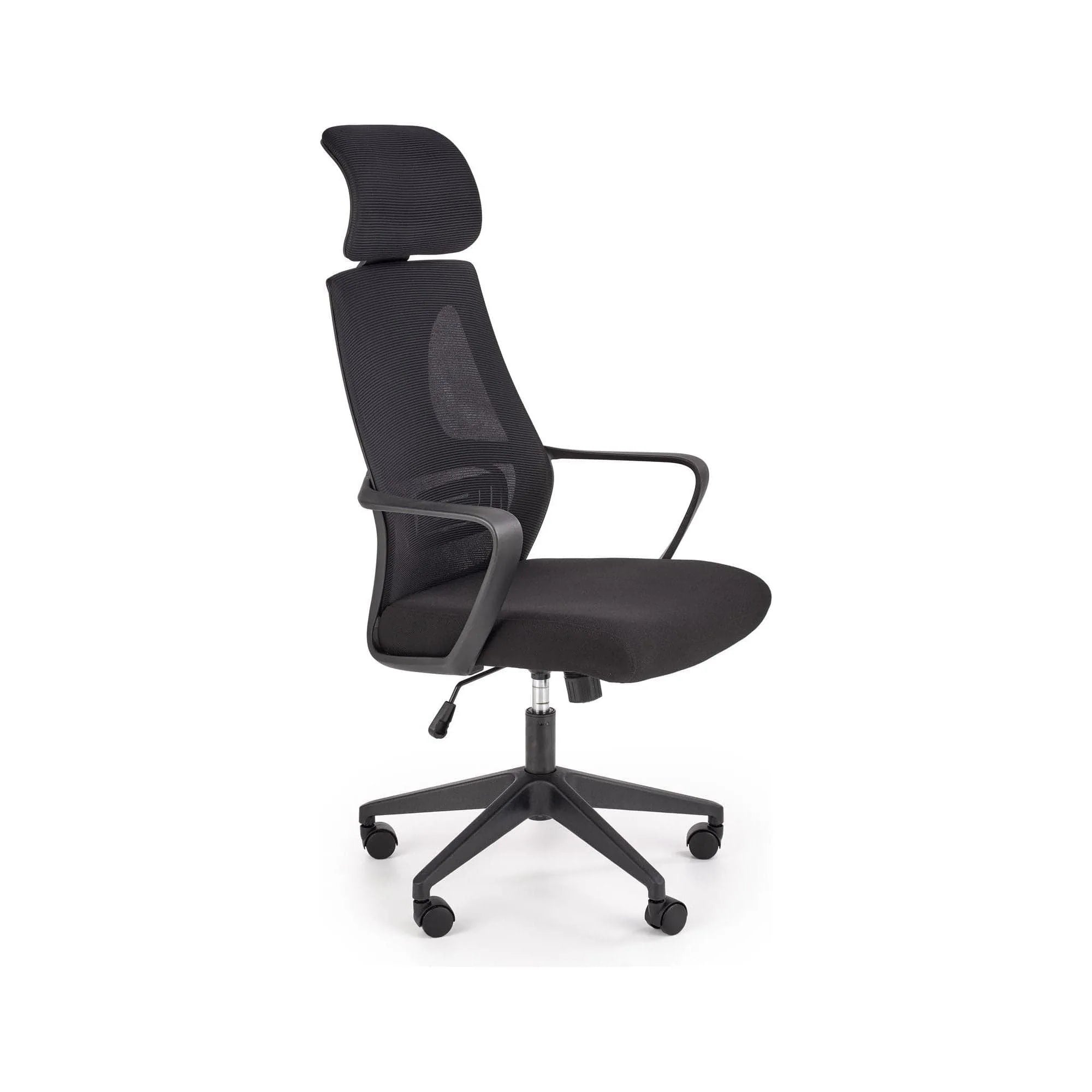 Scaun de birou VALDEZ, negru, stofa/plasa, 64x60x116/122 cm