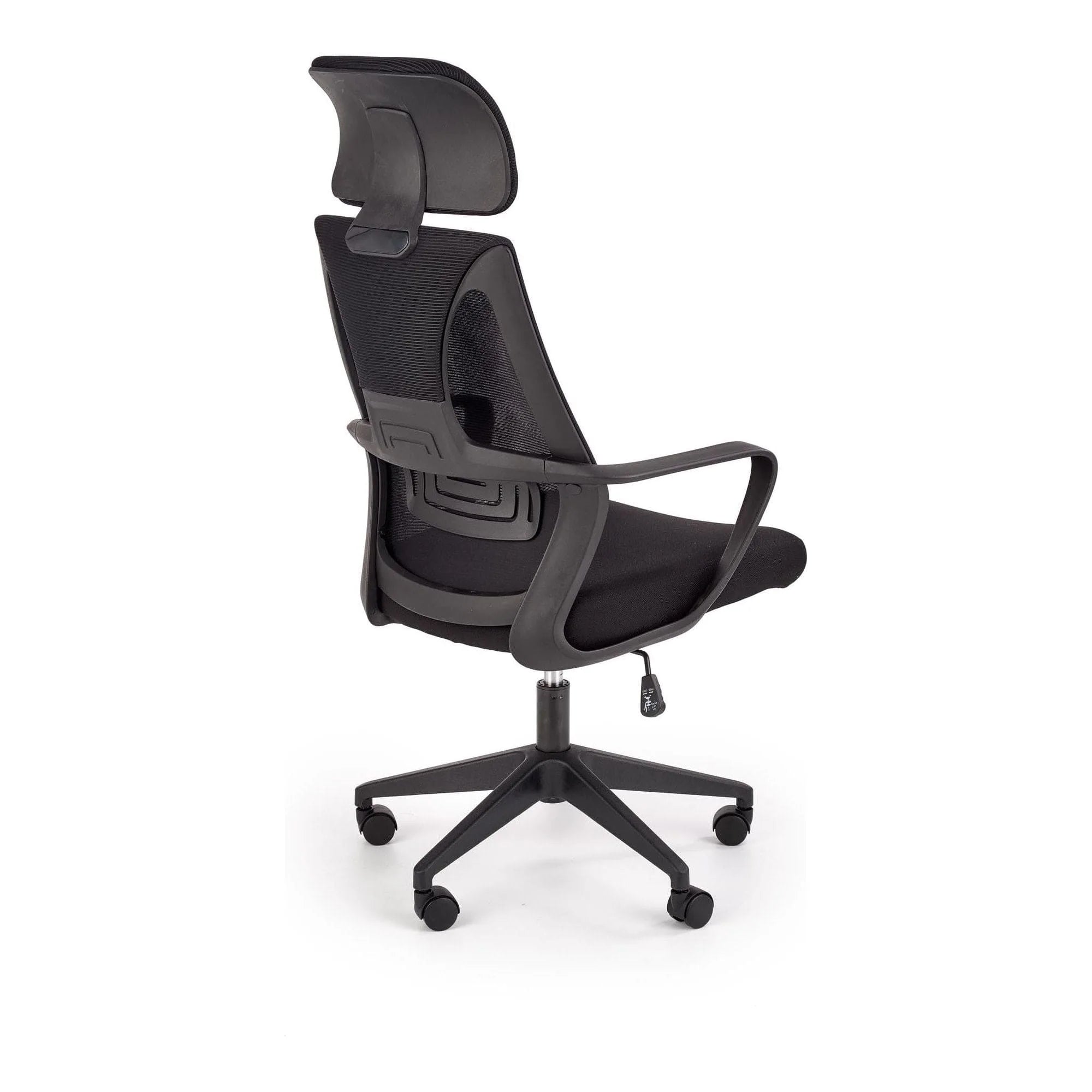 Scaun de birou VALDEZ, negru, stofa/plasa, 64x60x116/122 cm