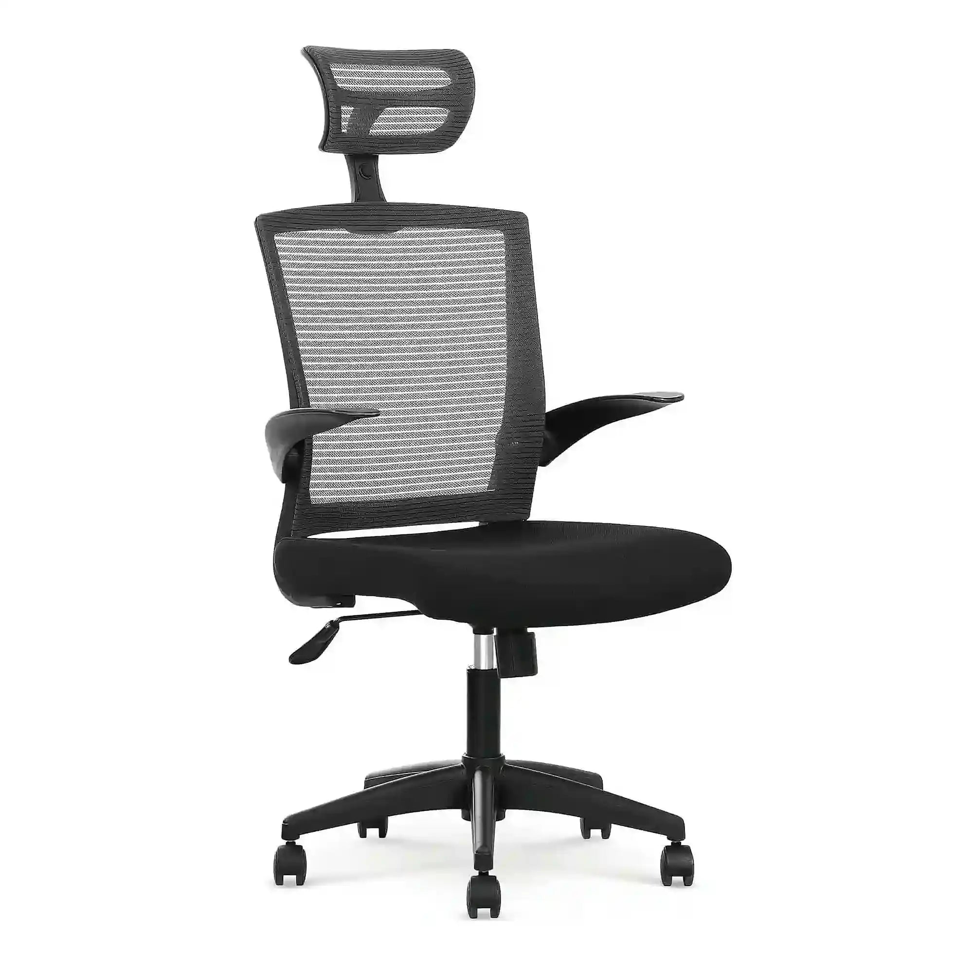 Scaun de birou VALOR, negru/gri, stofa mesh/metal, 64x62x115/125 cm