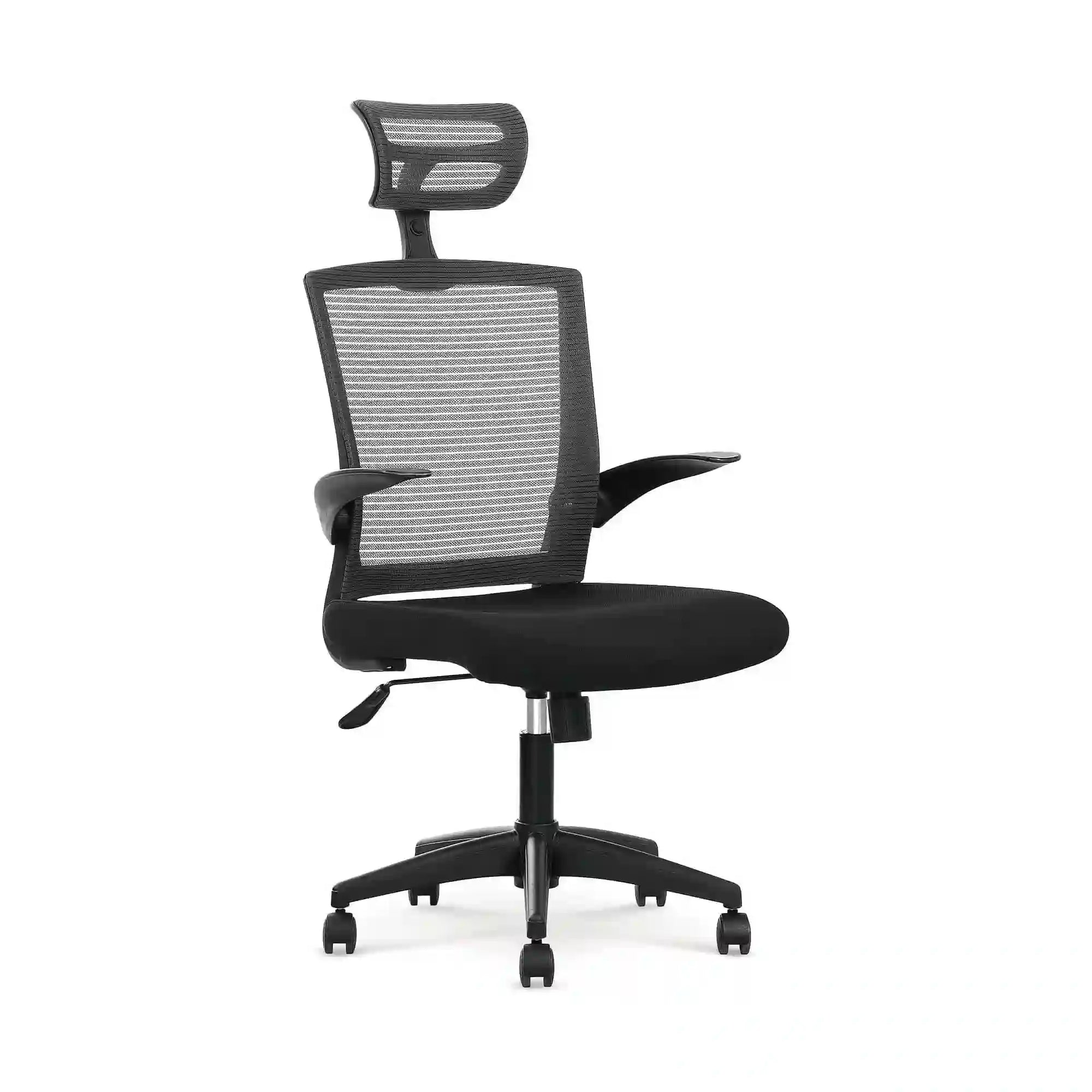 Scaun de birou VALOR, negru/gri, stofa mesh/metal, 64x62x115/125 cm