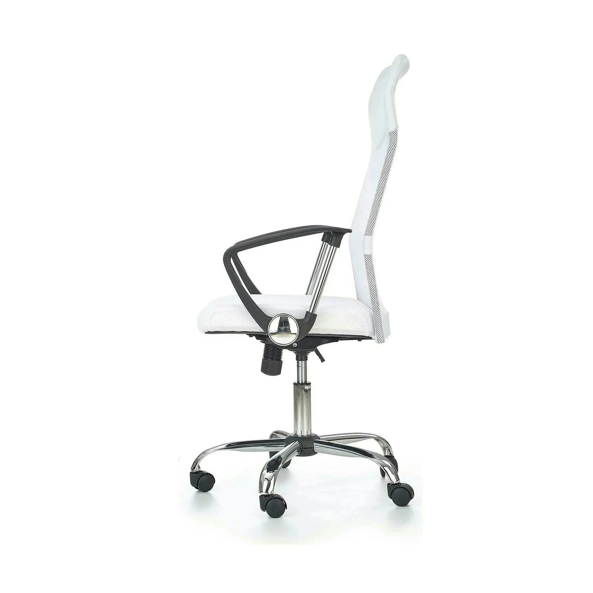 Scaun de birou VIRE, alb, stofa mesh, 61x63x110/120 cm