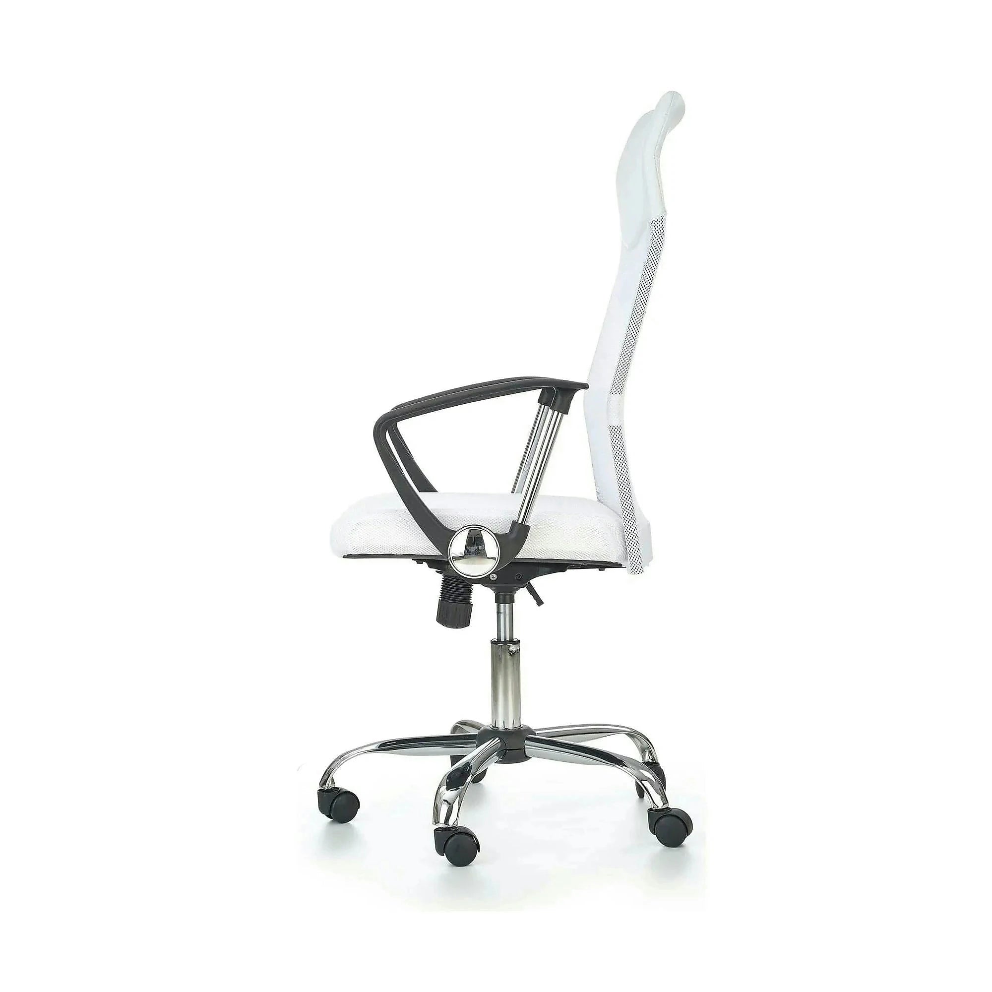 Scaun de birou VIRE, alb, stofa mesh, 61x63x110/120 cm