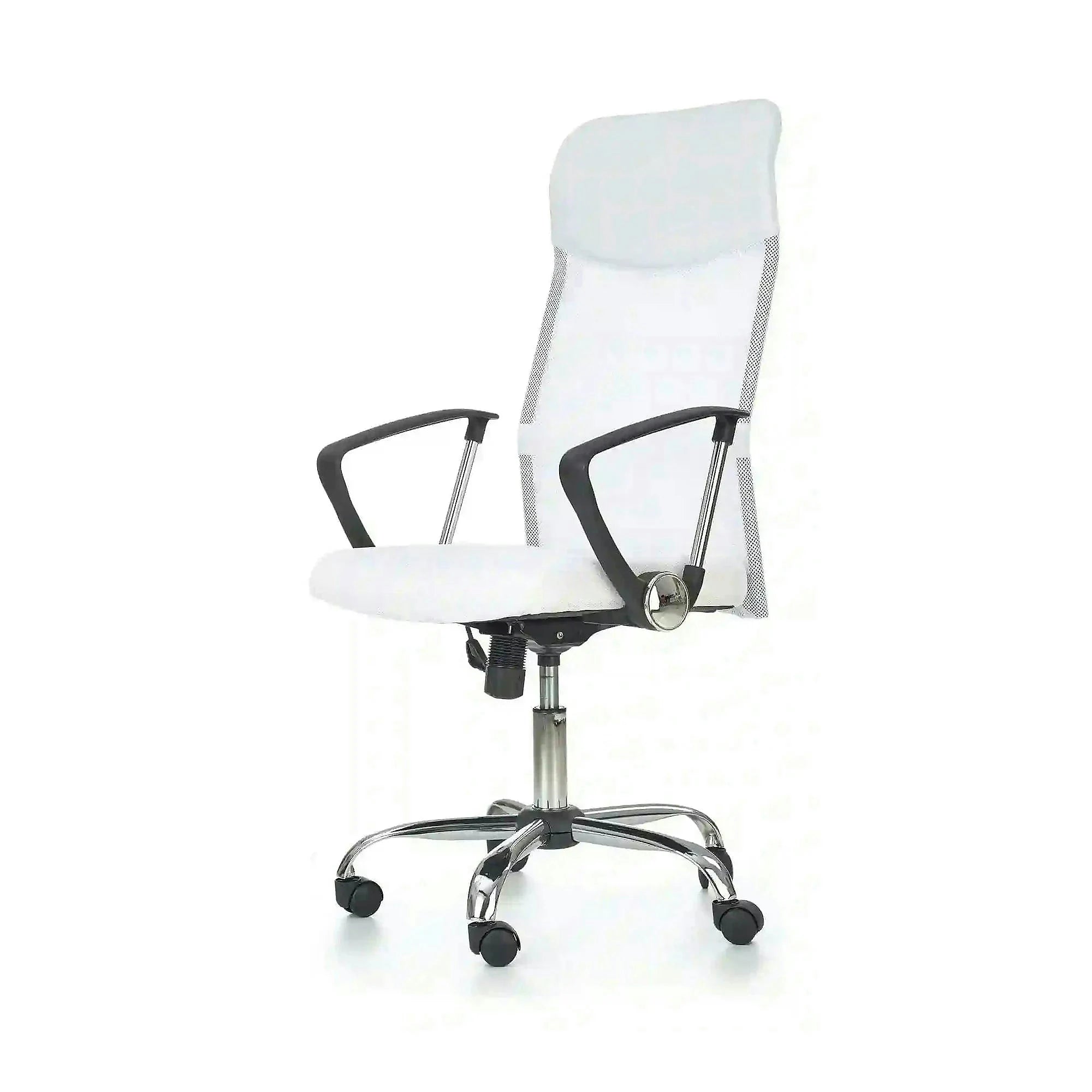 Scaun de birou VIRE, alb, stofa mesh, 61x63x110/120 cm