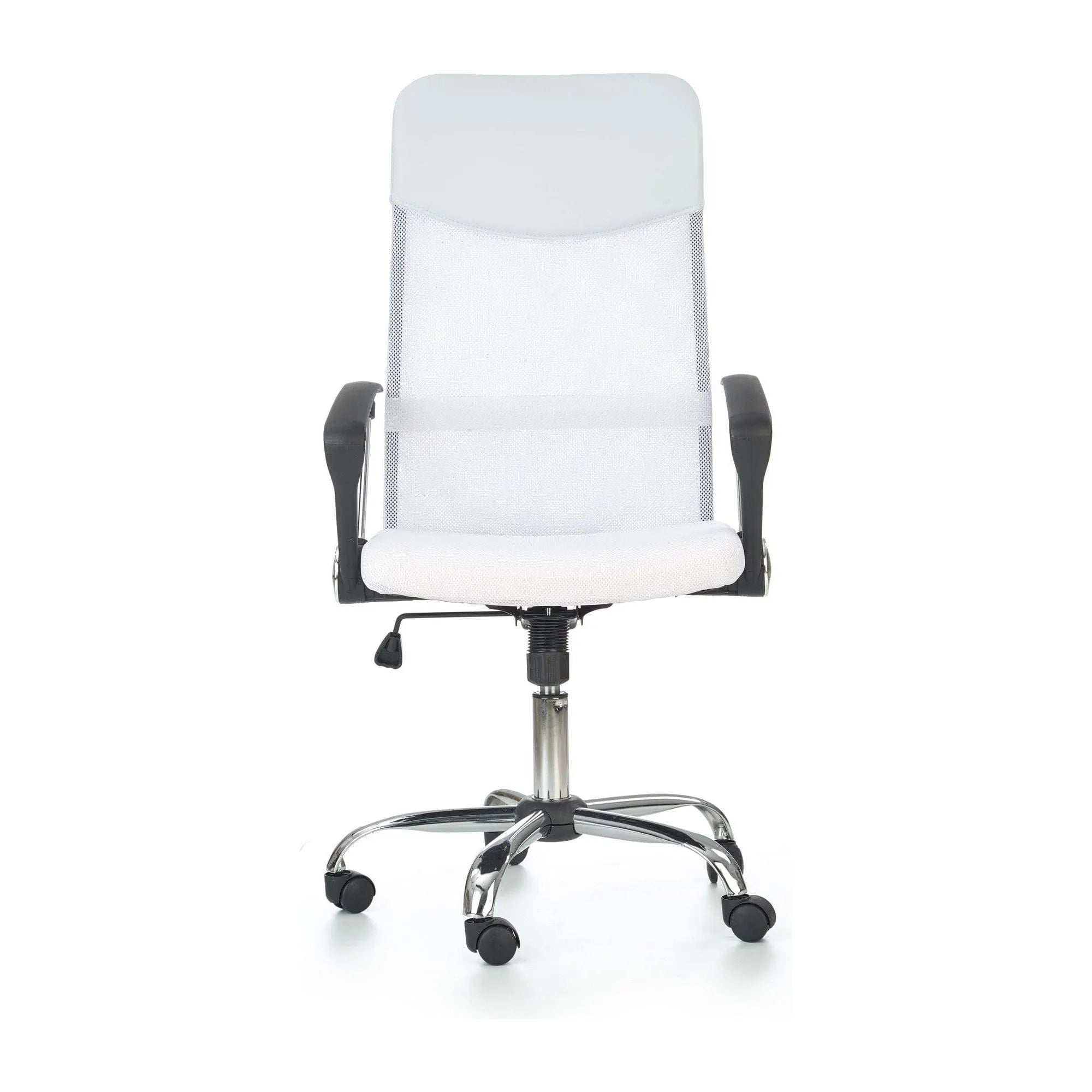 Scaun de birou VIRE, alb, stofa mesh, 61x63x110/120 cm