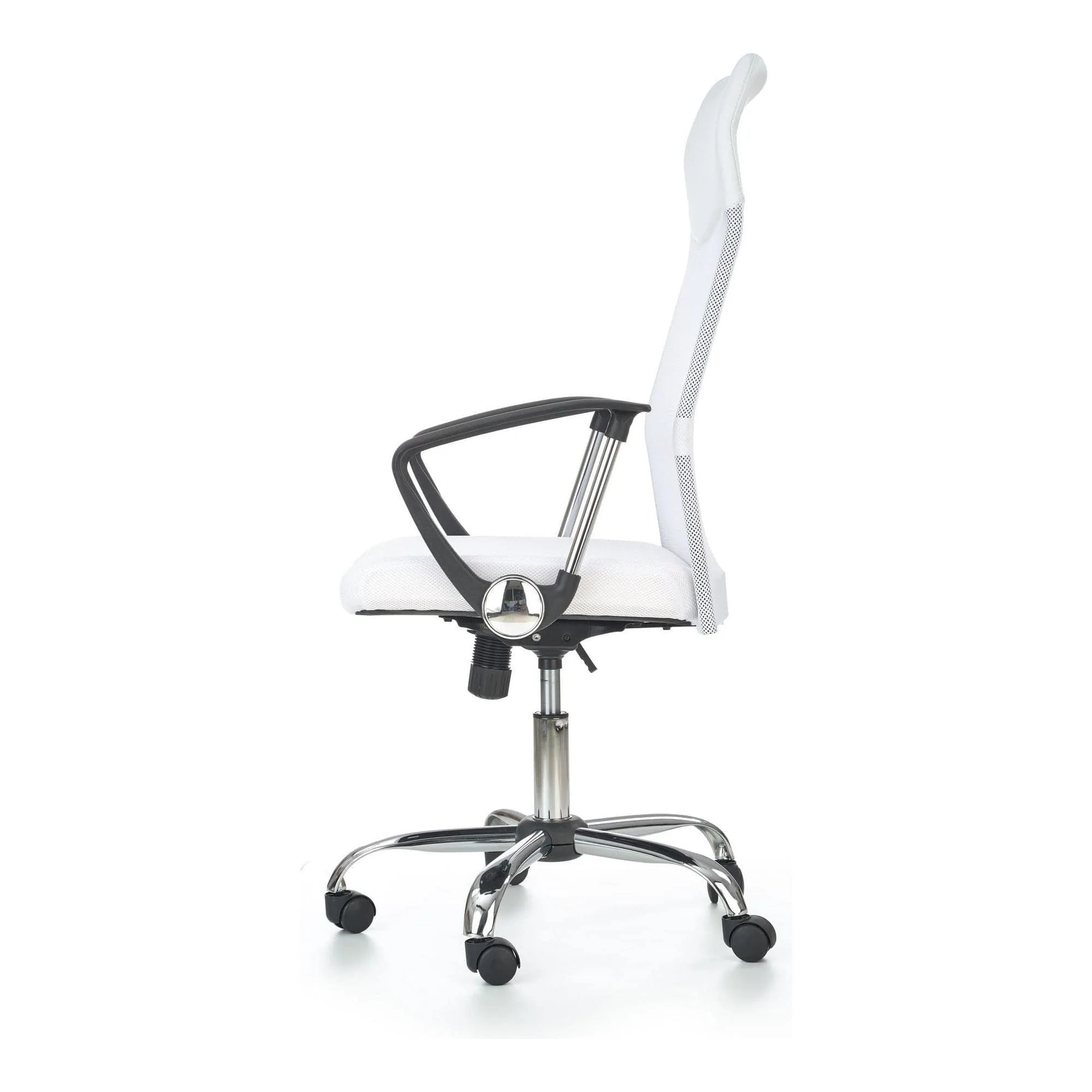 Scaun de birou VIRE, alb, stofa mesh, 61x63x110/120 cm