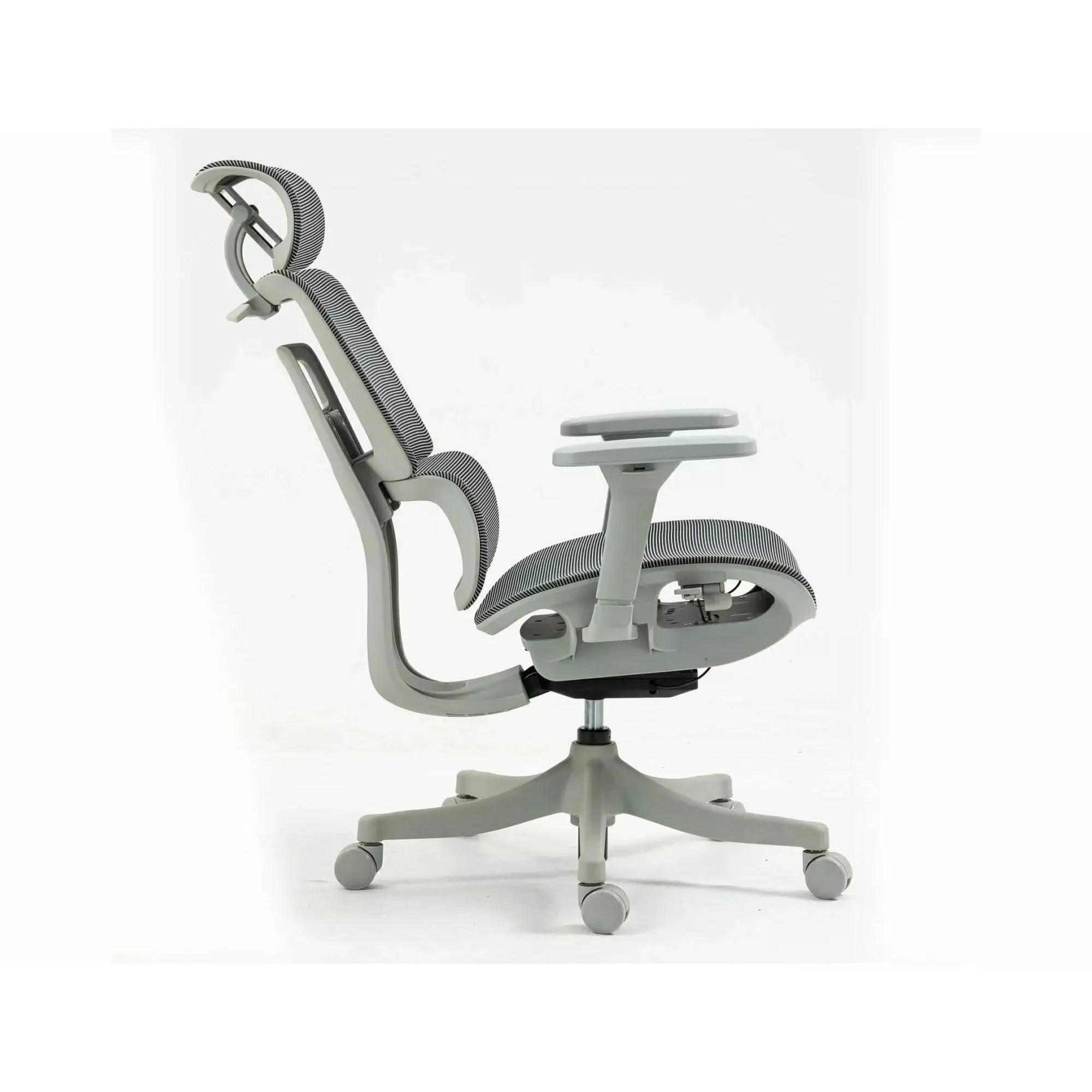 Scaun de birou WINNER, gri, plasa, 64x51x114 cm