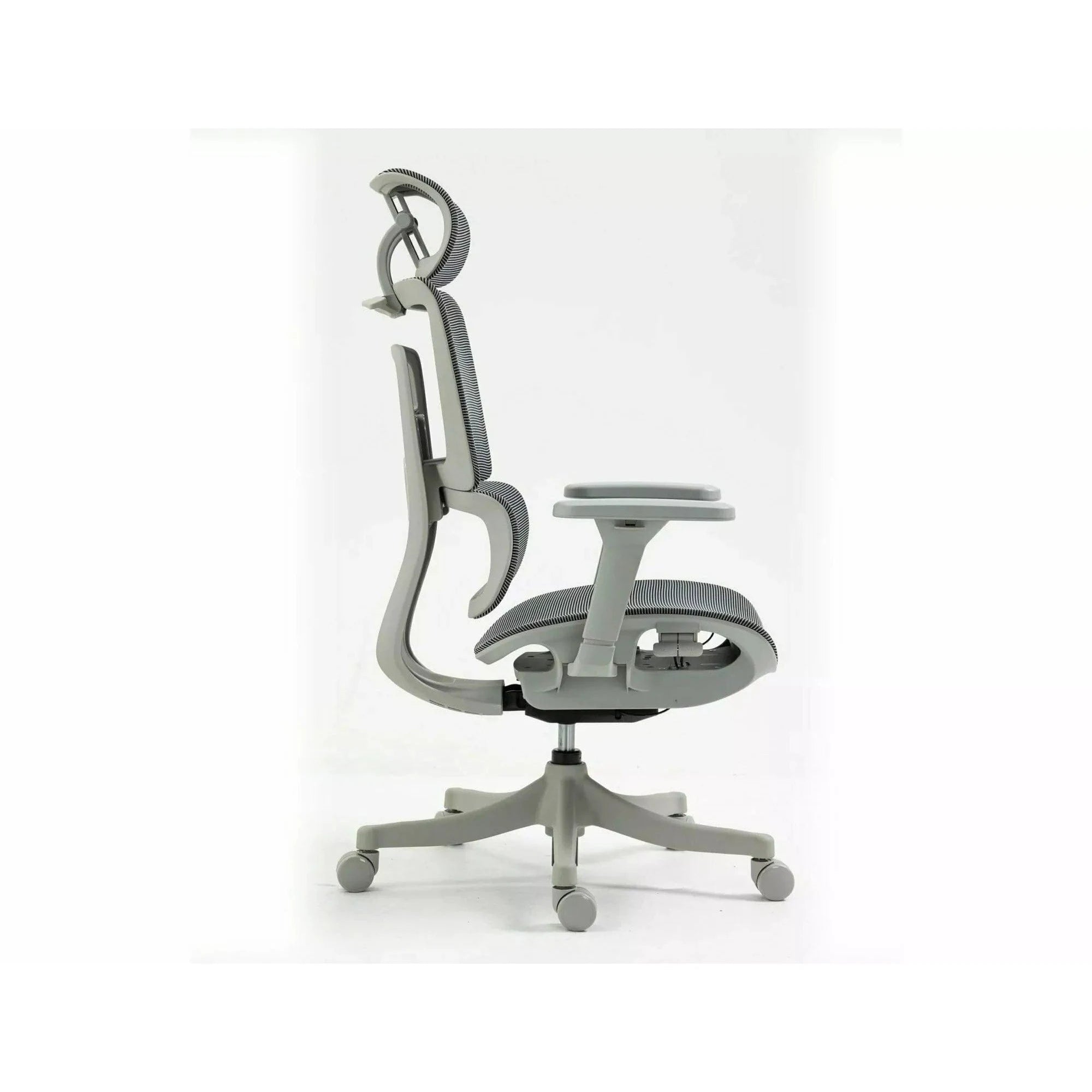 Scaun de birou WINNER, gri, plasa, 64x51x114 cm