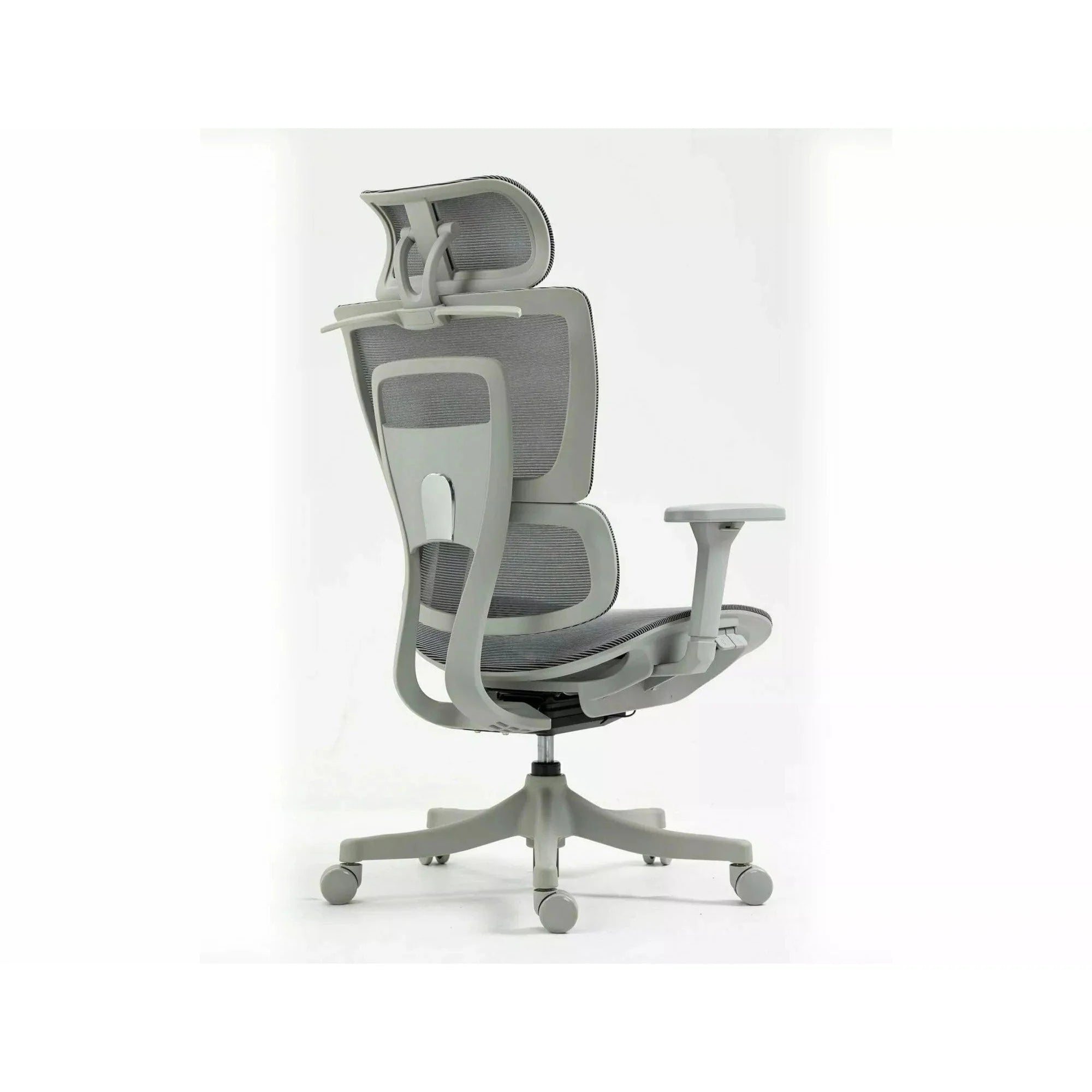 Scaun de birou WINNER, gri, plasa, 64x51x114 cm