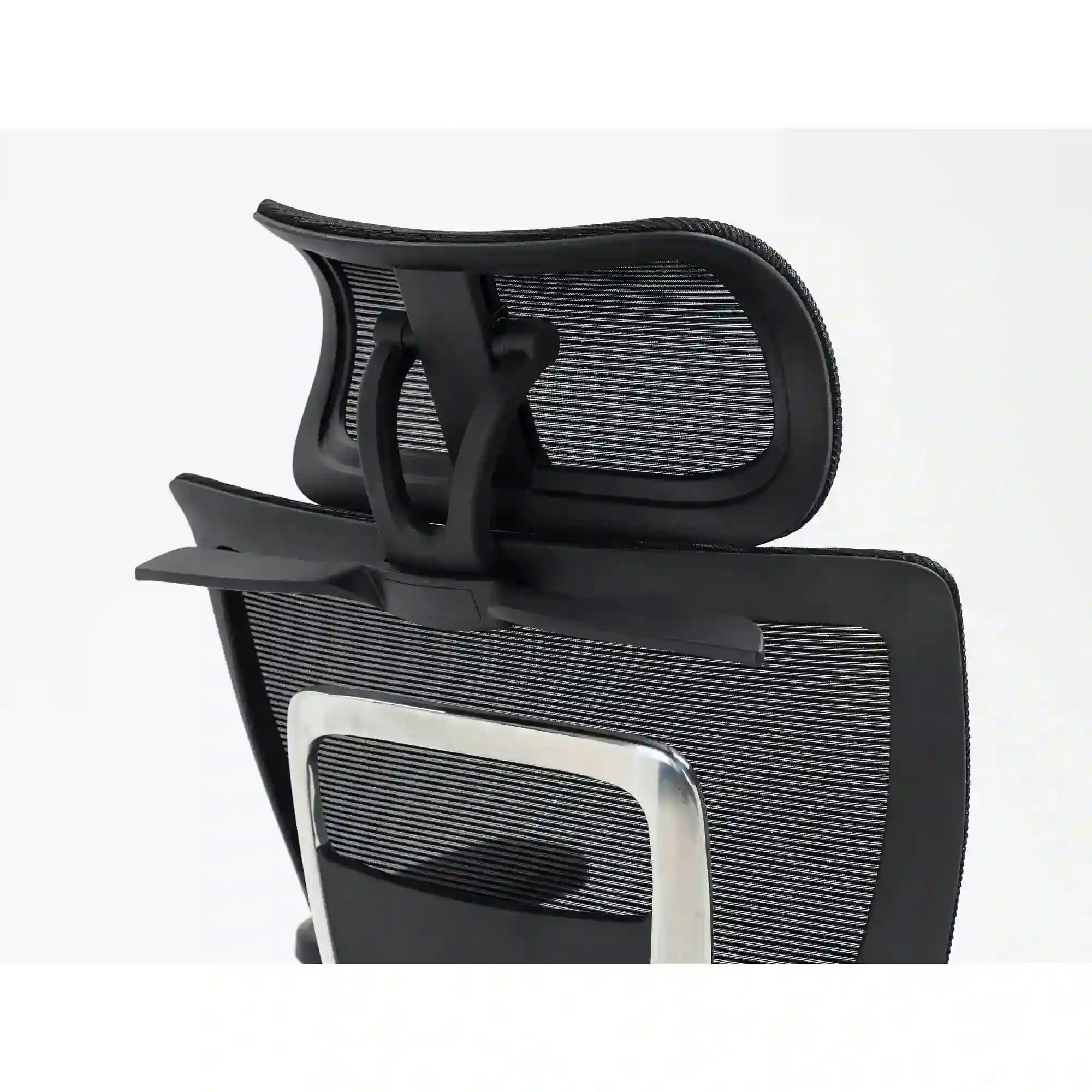 Scaun de birou WINNER LUX, negru/crom, plasa/metal, 64x51x114 cm