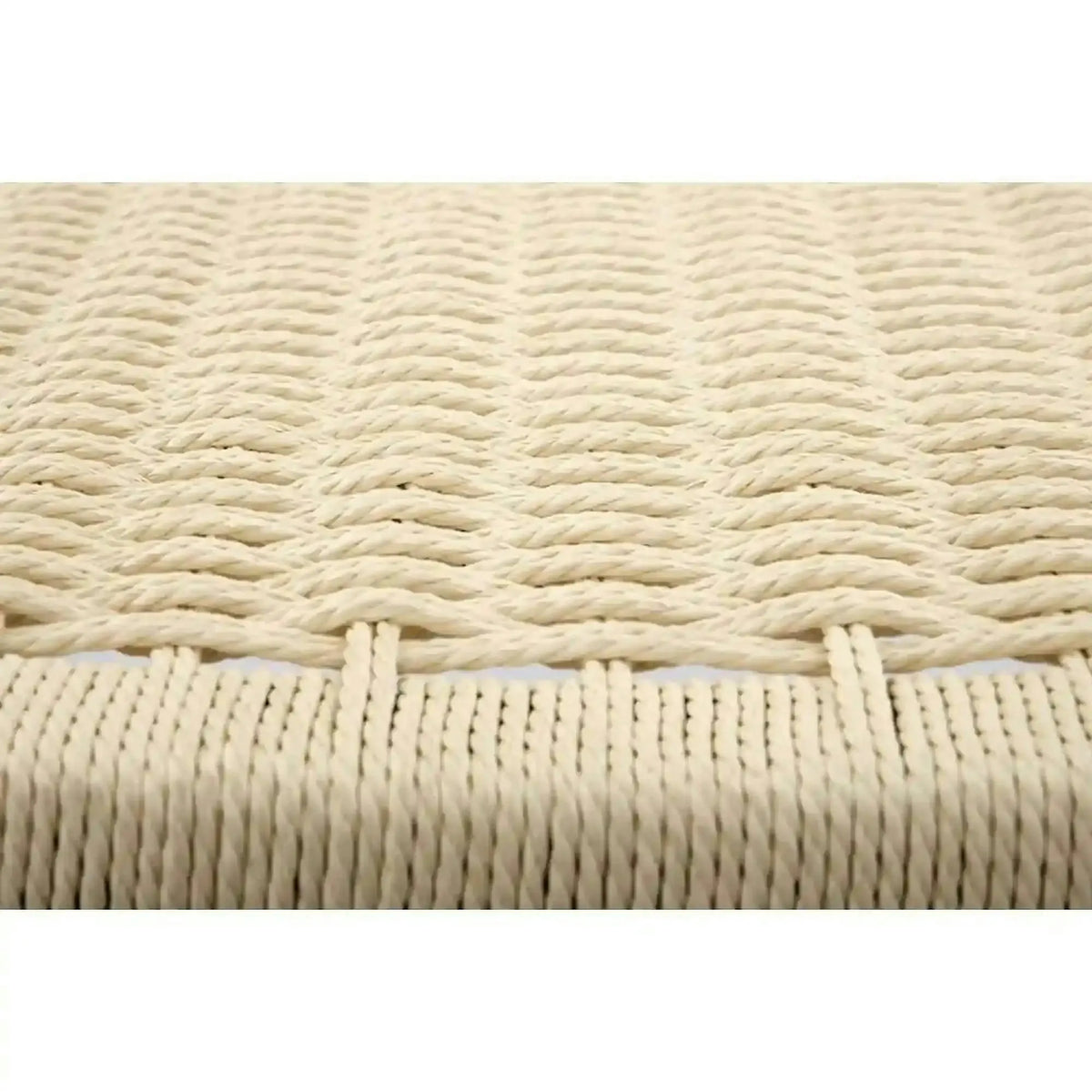 Scaun de gradina FODEN, bej deschis/negru, rattan natural/lemn, 65x74x84 cm