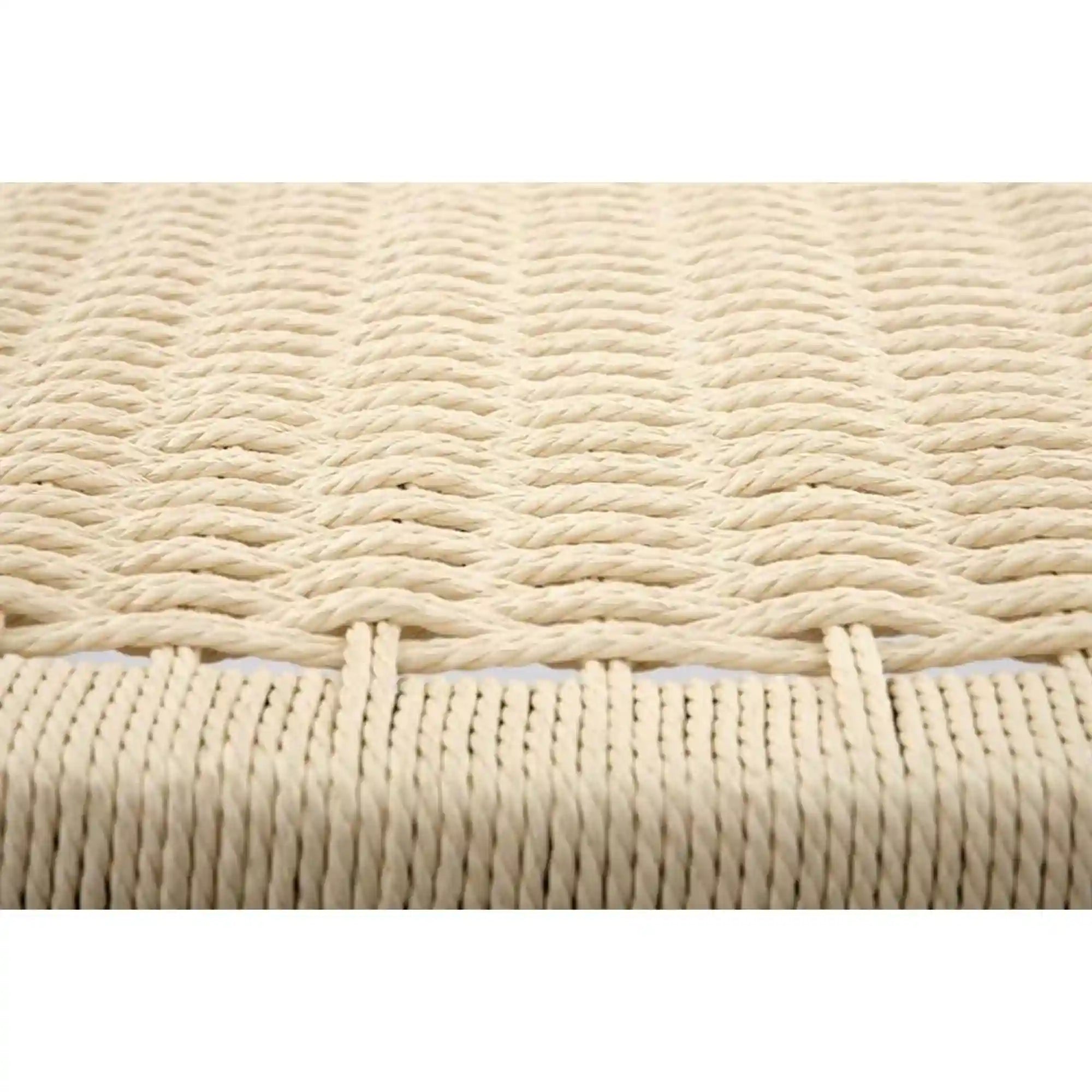 Scaun de gradina FODEN, bej deschis/negru, rattan natural/lemn, 65x74x84 cm