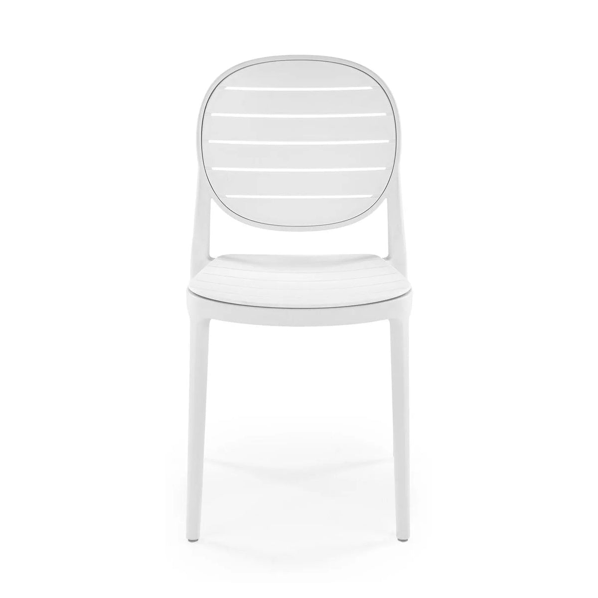 Scaun de gradina K529, alb, polipropilena, 42x51x83 cm