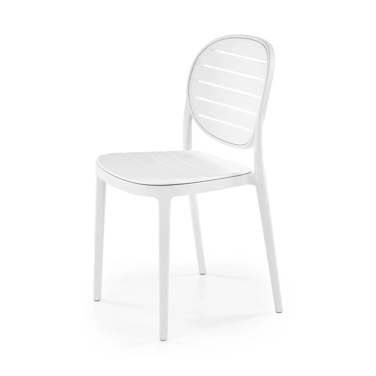 Scaun de gradina K529, alb, polipropilena, 42x51x83 cm