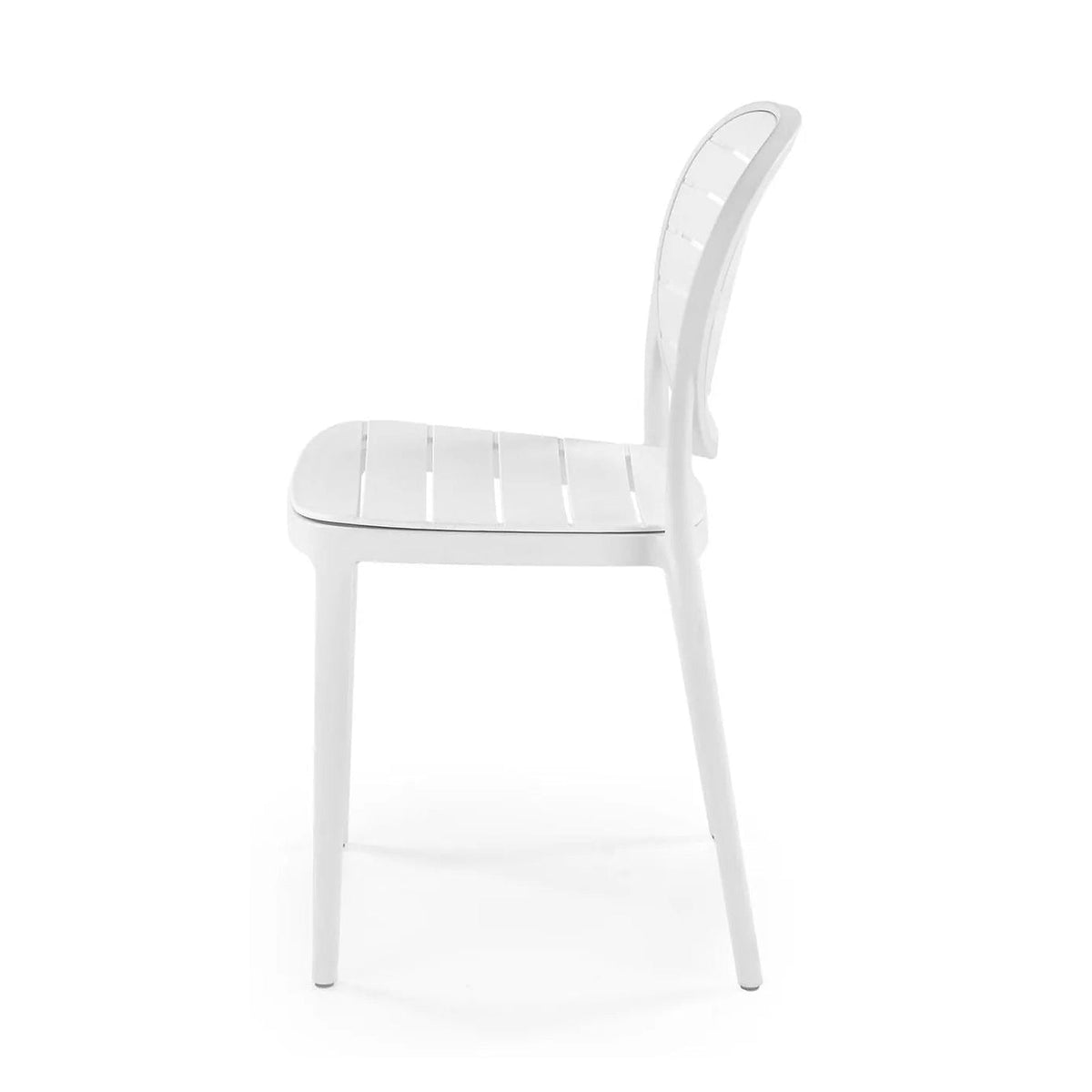 Scaun de gradina K529, alb, polipropilena, 42x51x83 cm